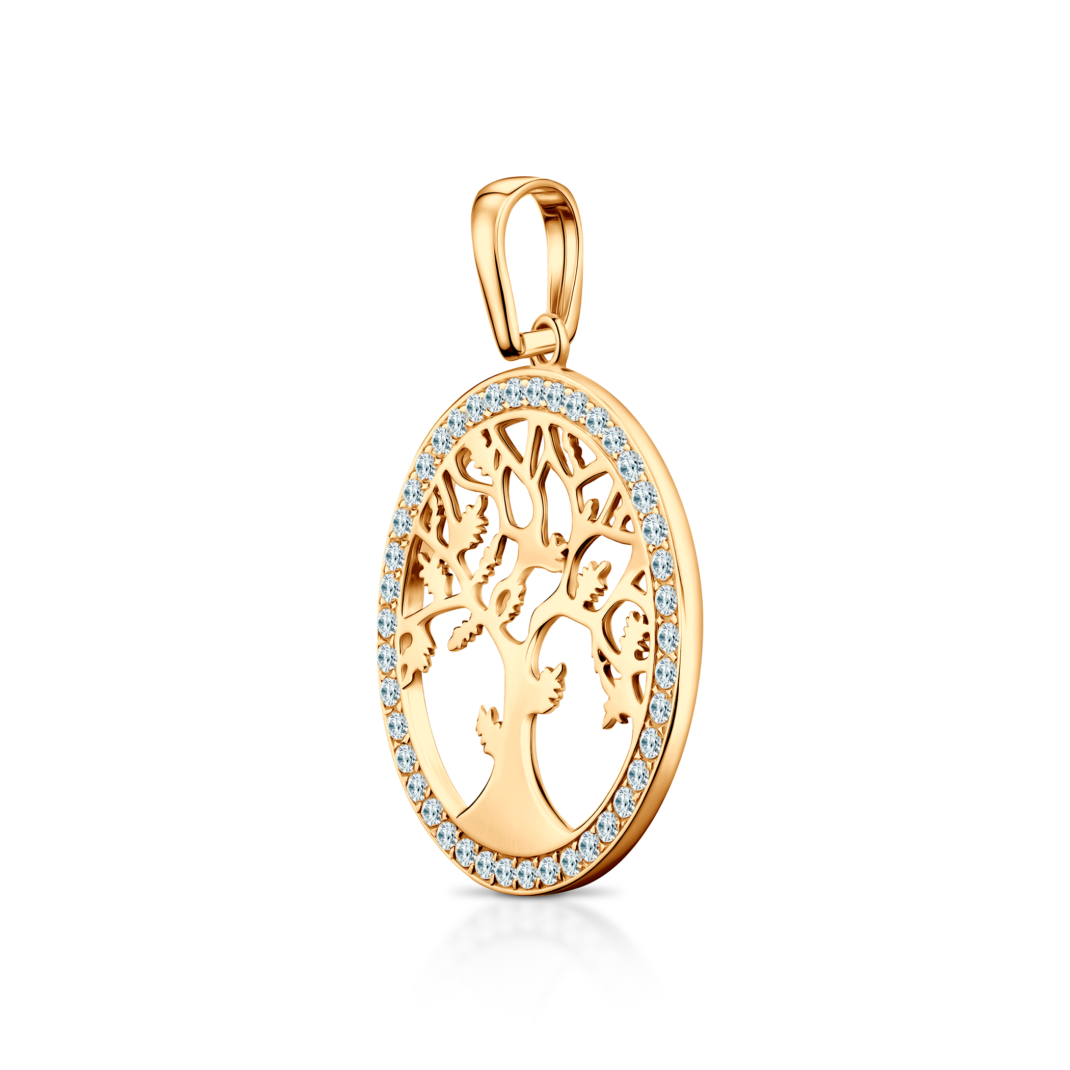 Zawieszka drzewo SAVICKI: złota, cyrkonie