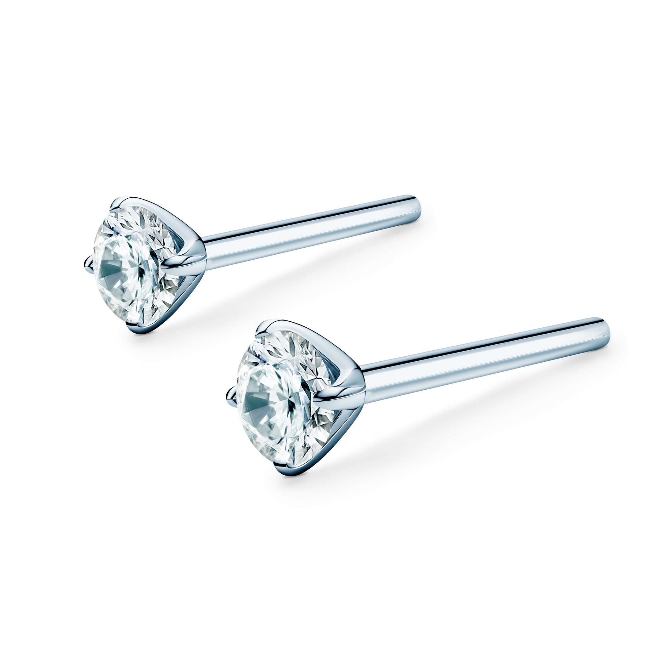 Ohrringe The Light: Weißgold, Diamanten