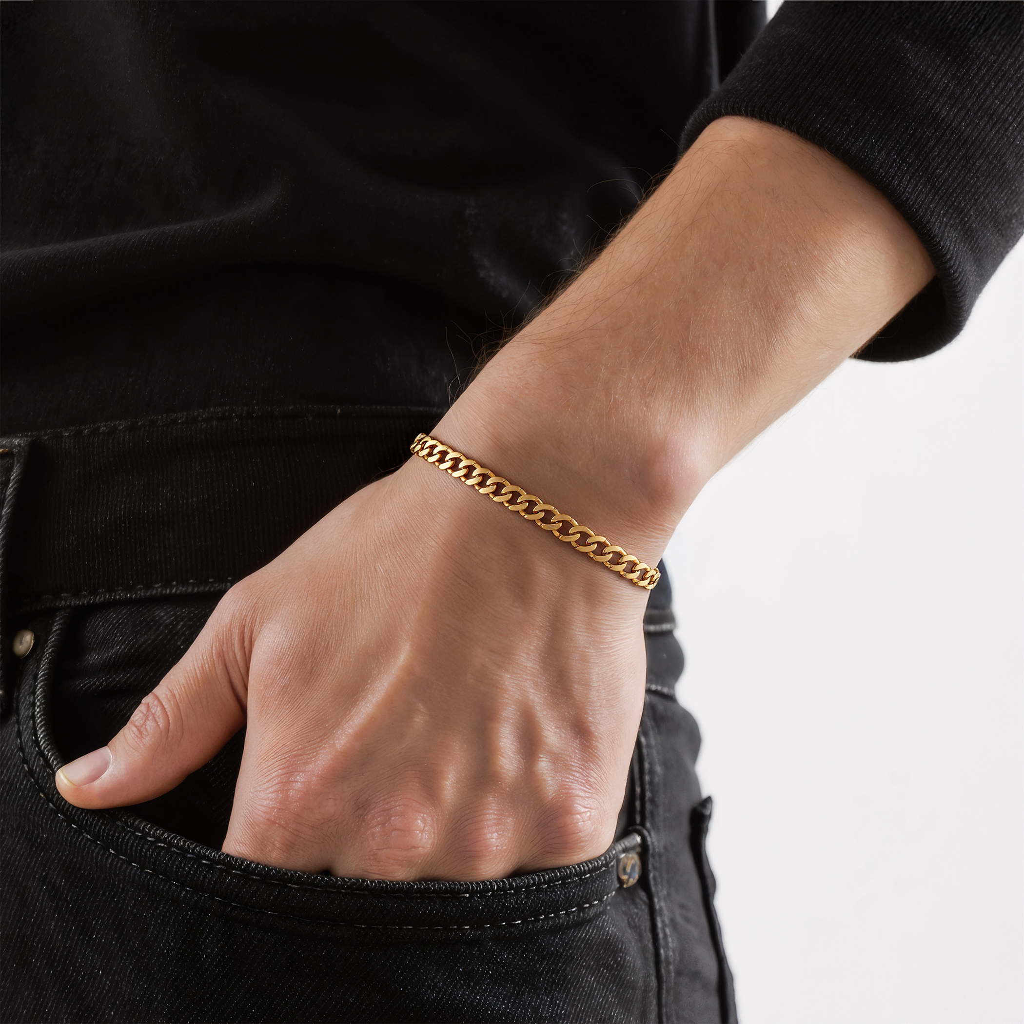 Bransoletka Savicki 2,5mm: złota 585, pancerka