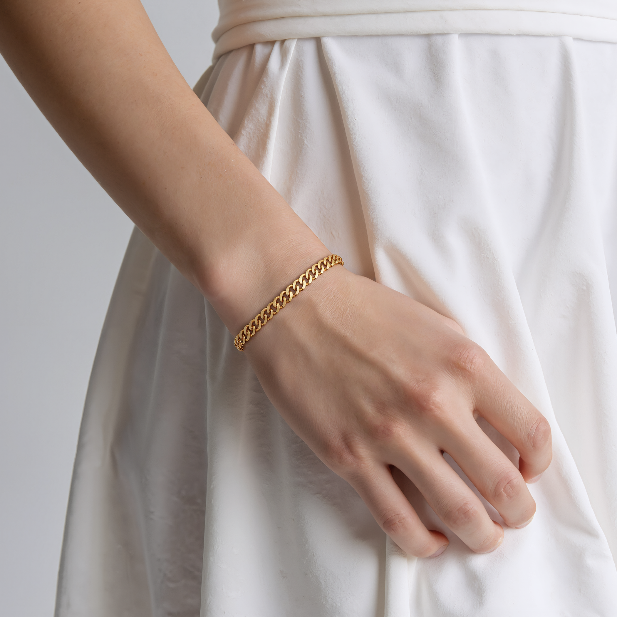 Bransoletka Savicki 2,5mm: złota 585, pancerka