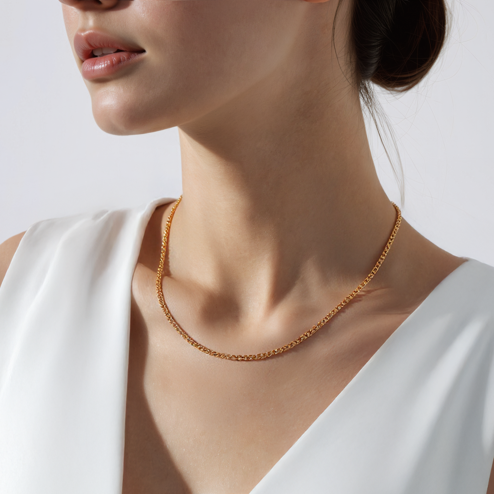 Kette Savicki 1,55 mm: Gold 585, Panzerkette