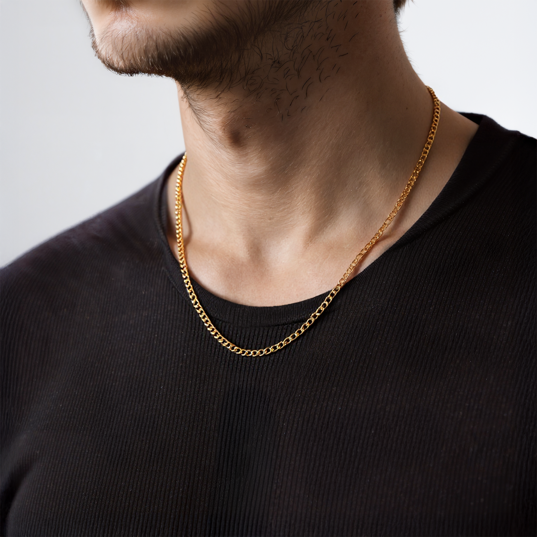 Kette Savicki 2,4 mm: Gold 585, Panzerkette - 6