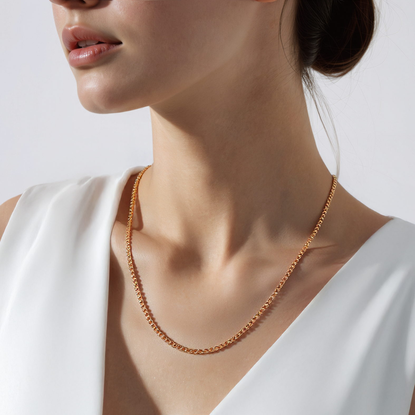 Kette Savicki 2,5 mm: Gold 585, Panzerkette - 4