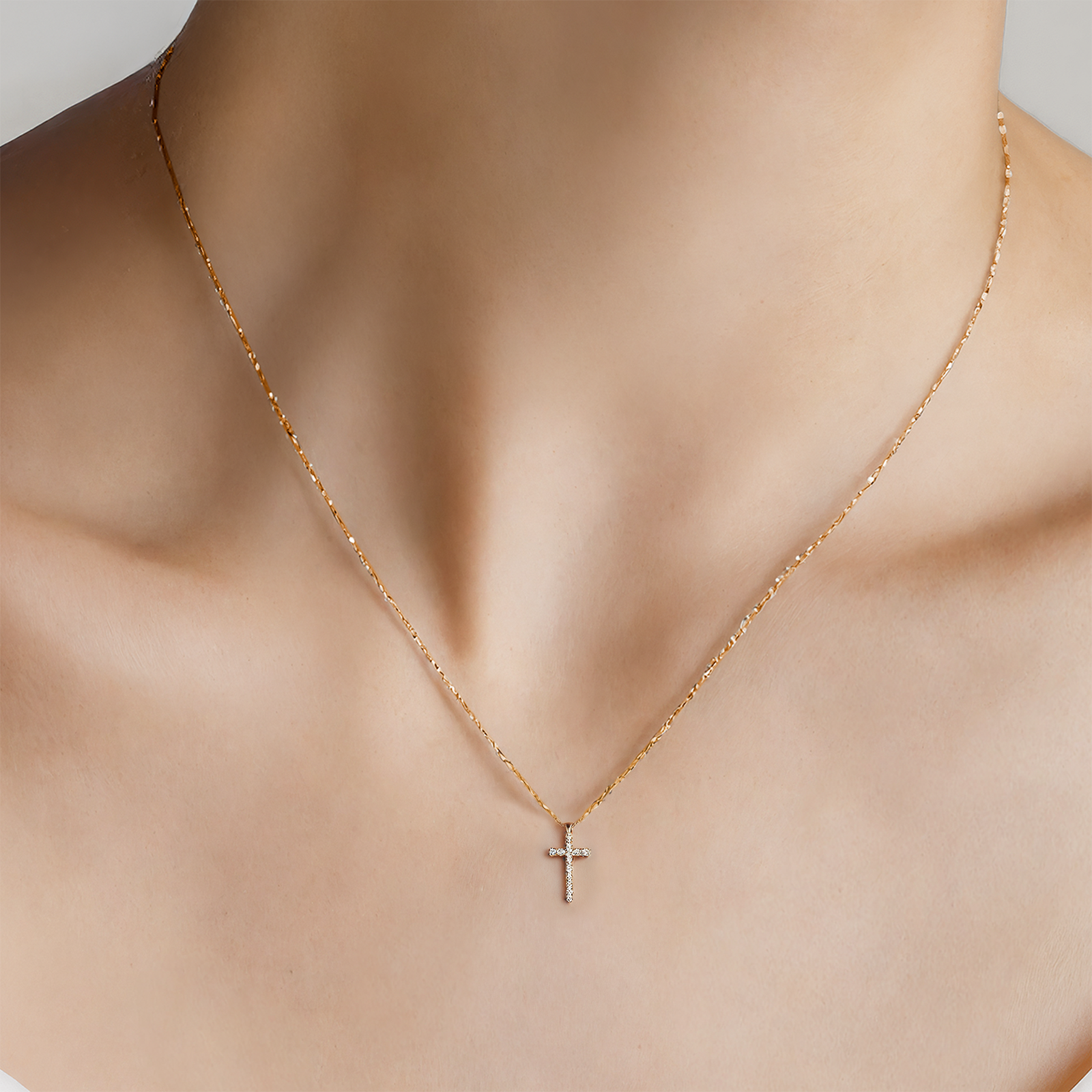 Anhänger Savicki Kreuz: Gold, Diamanten - 5