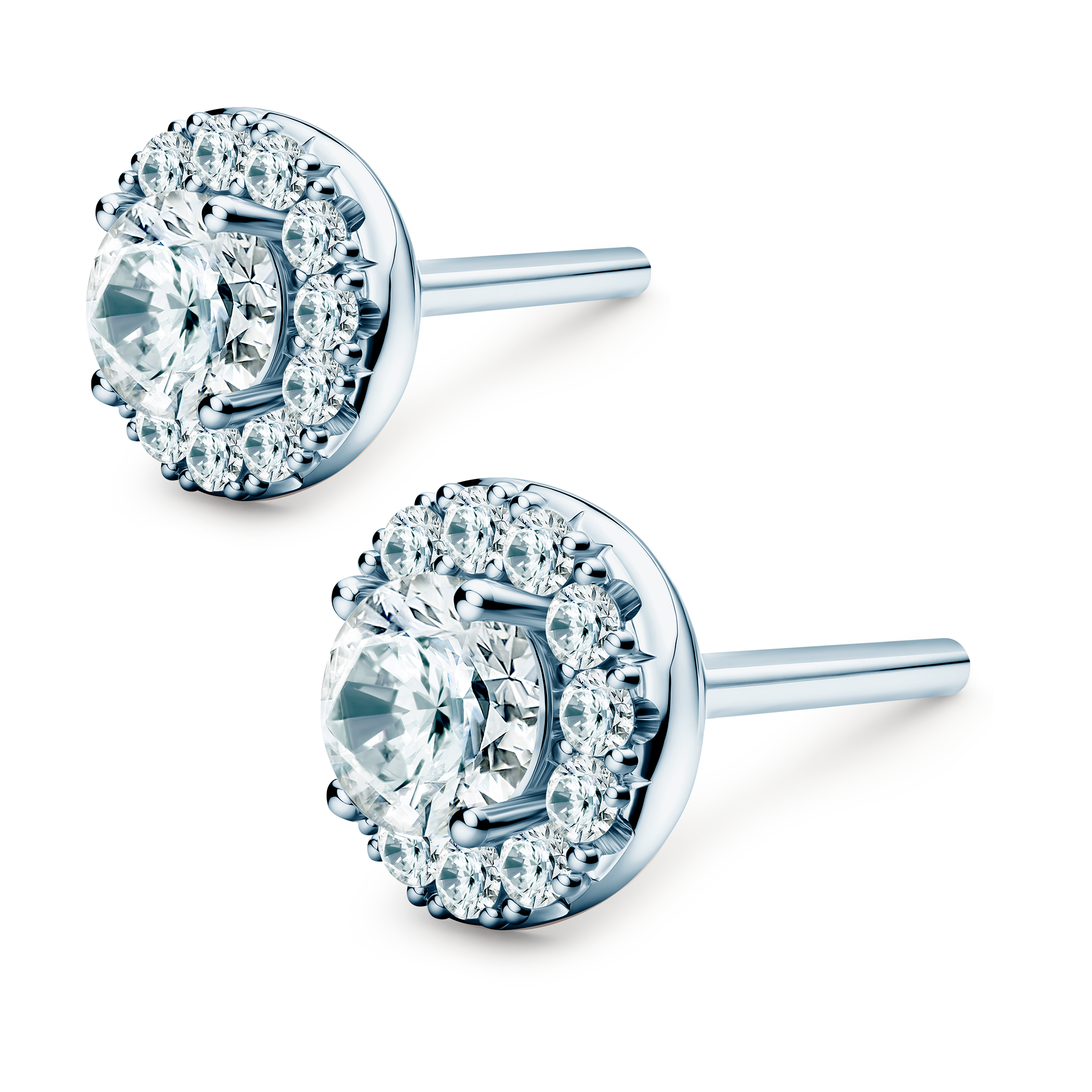 Kolczyki This is Love: białe złoto, diamenty  - 3