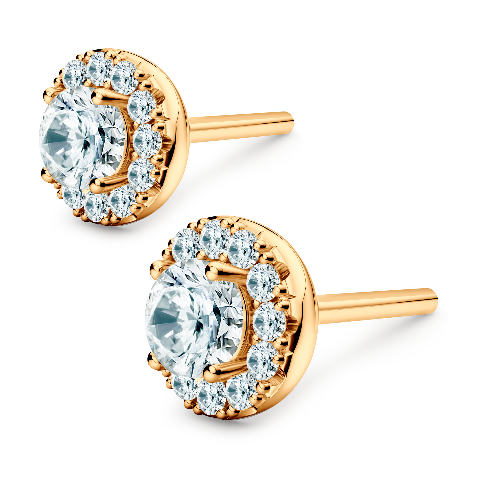 Kolczyki This is Love: złote, diamenty  - 3