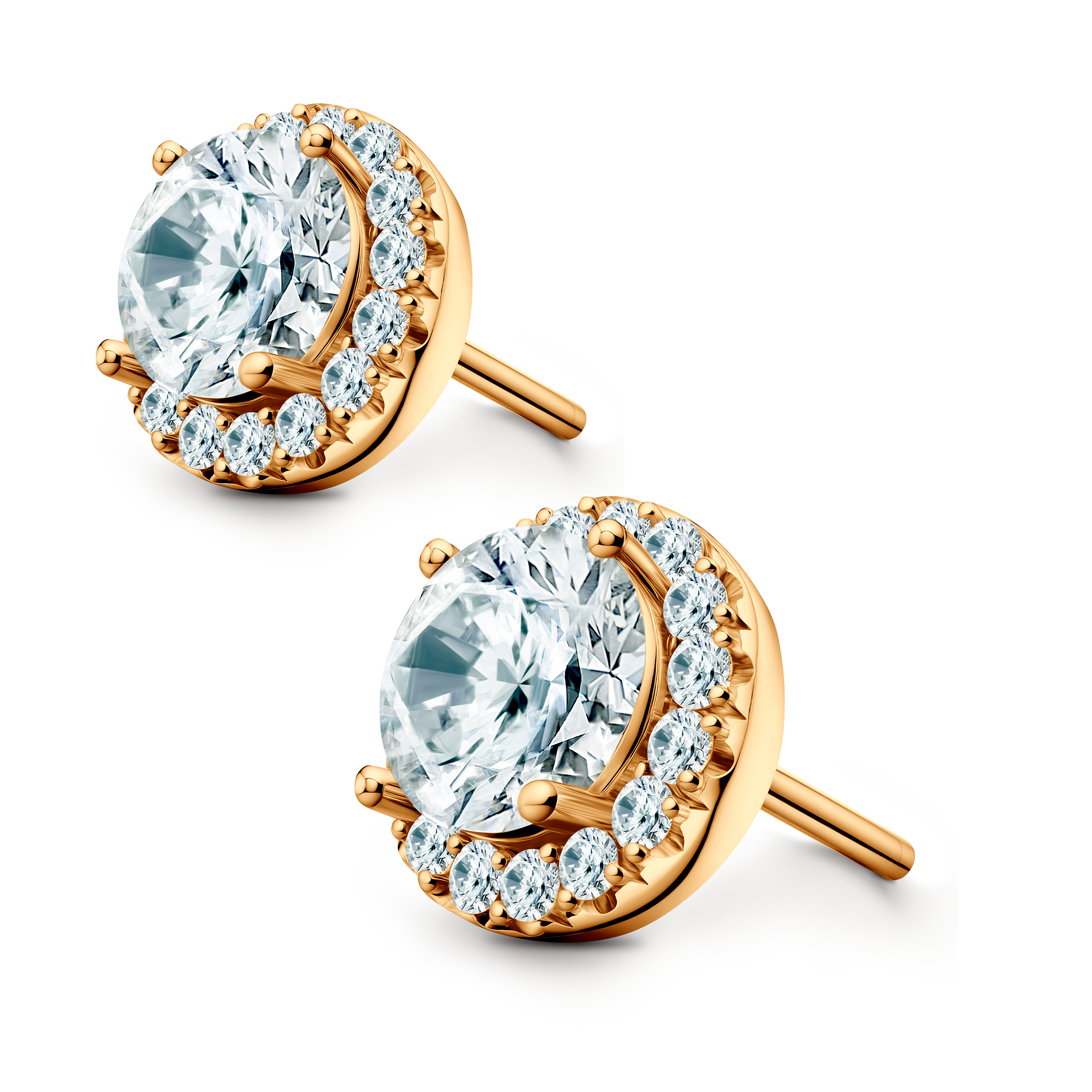 Kolczyki This is Love: złote, diamenty laboratoryjne - 3