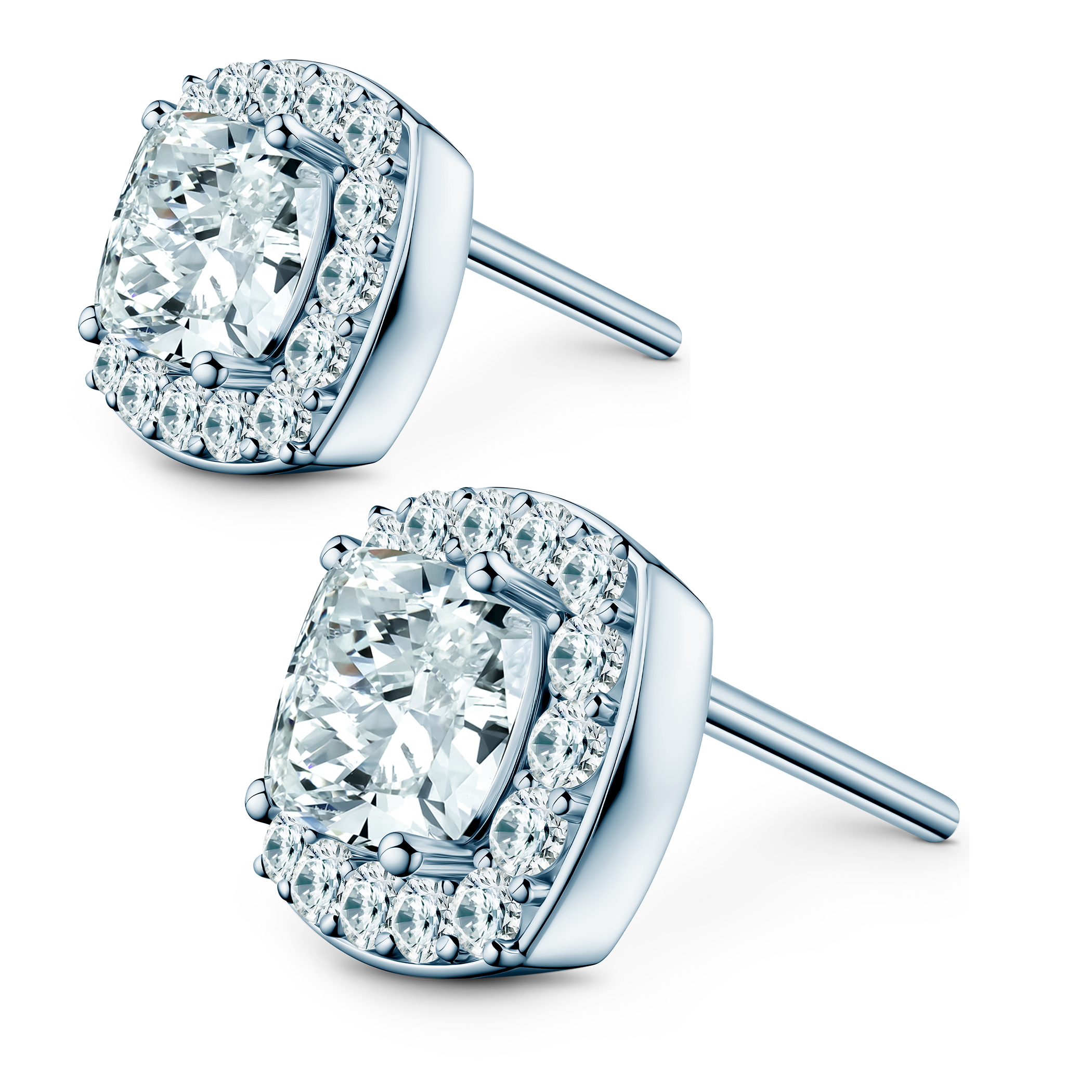 Ohrringe This is Love: Weißgold, Labordiamanten, Kissenschliff - 3