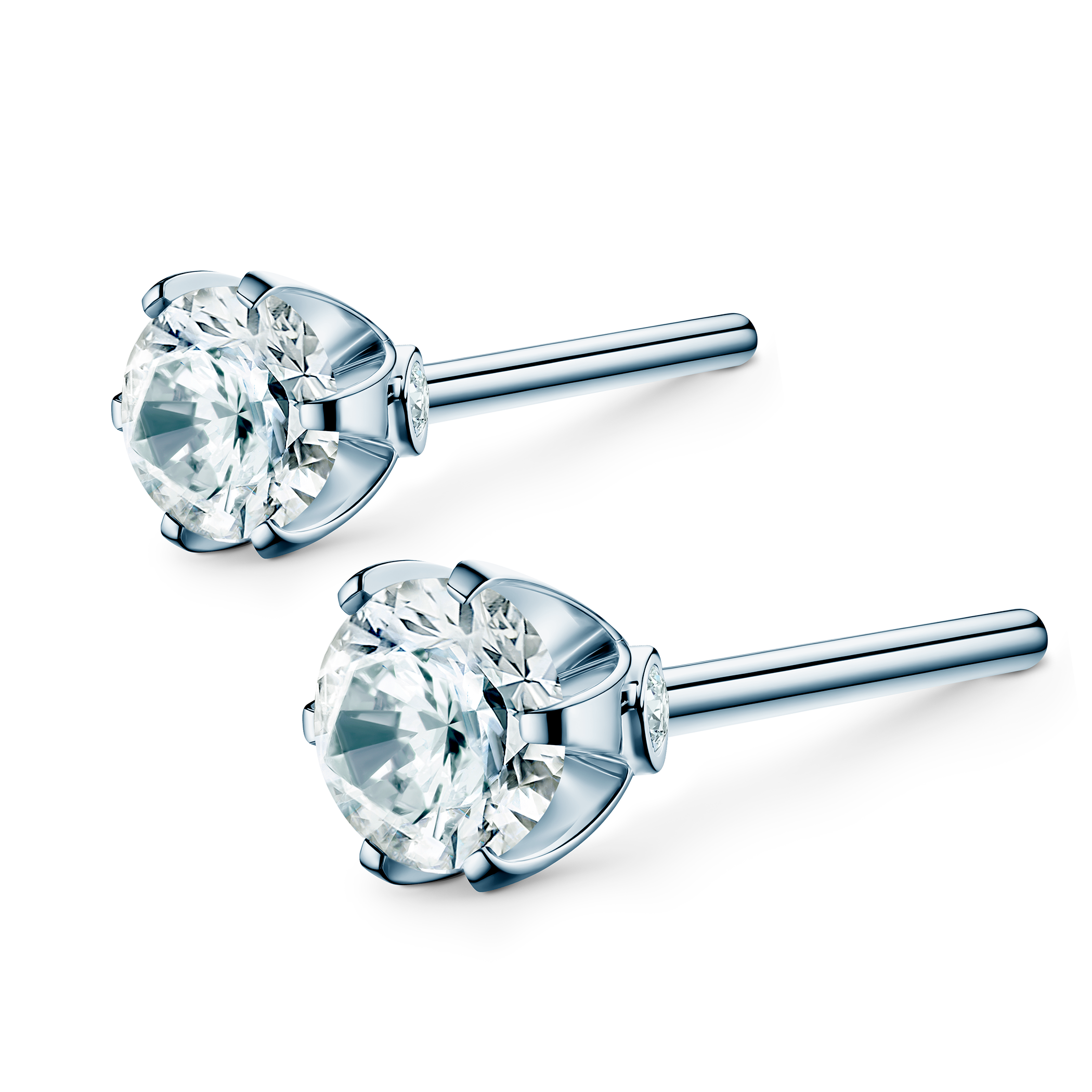 Kolczyki The Journey: białe złoto, diamenty laboratoryjne - 3