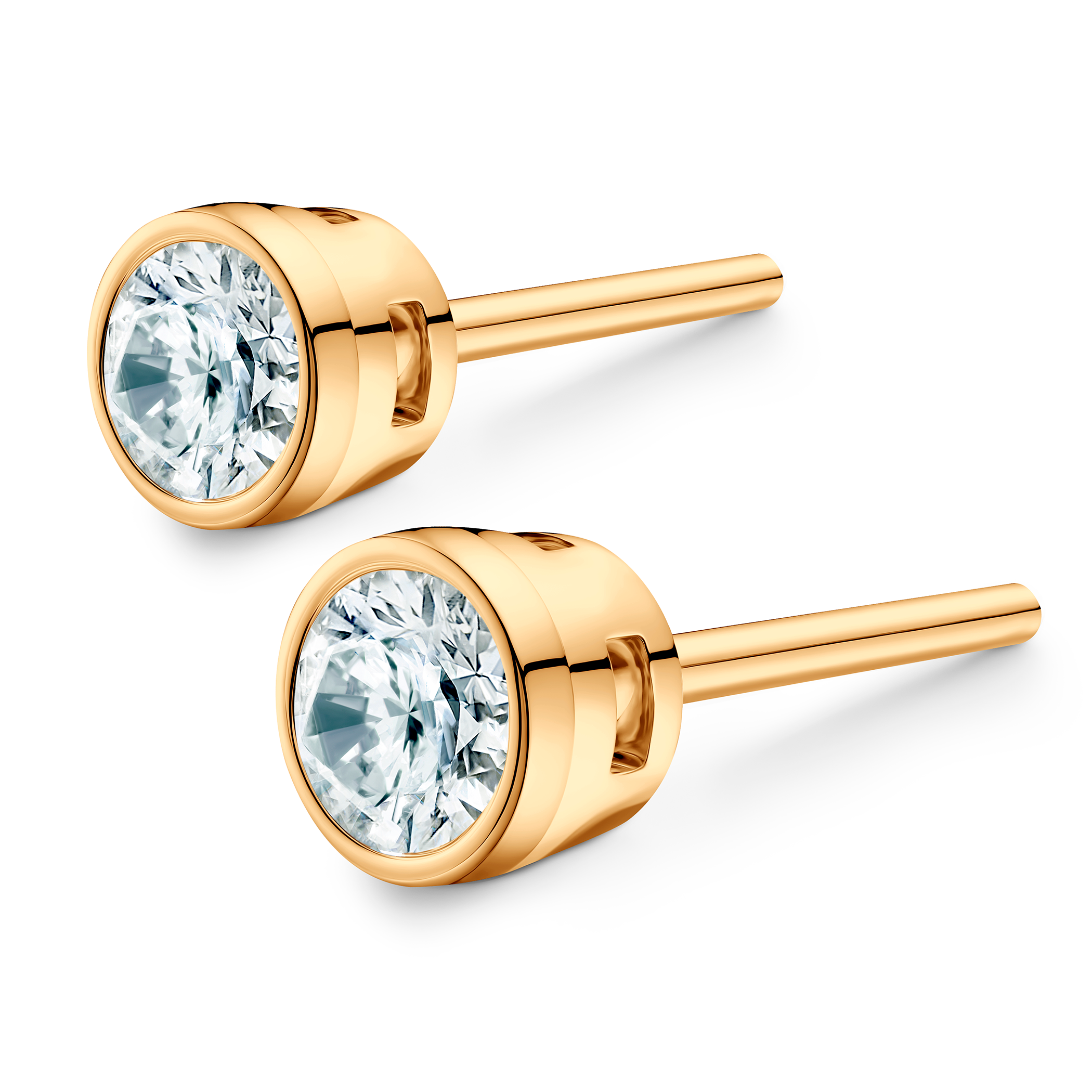 Kolczyki The Journey: złote, diamenty laboratoryjne - 3