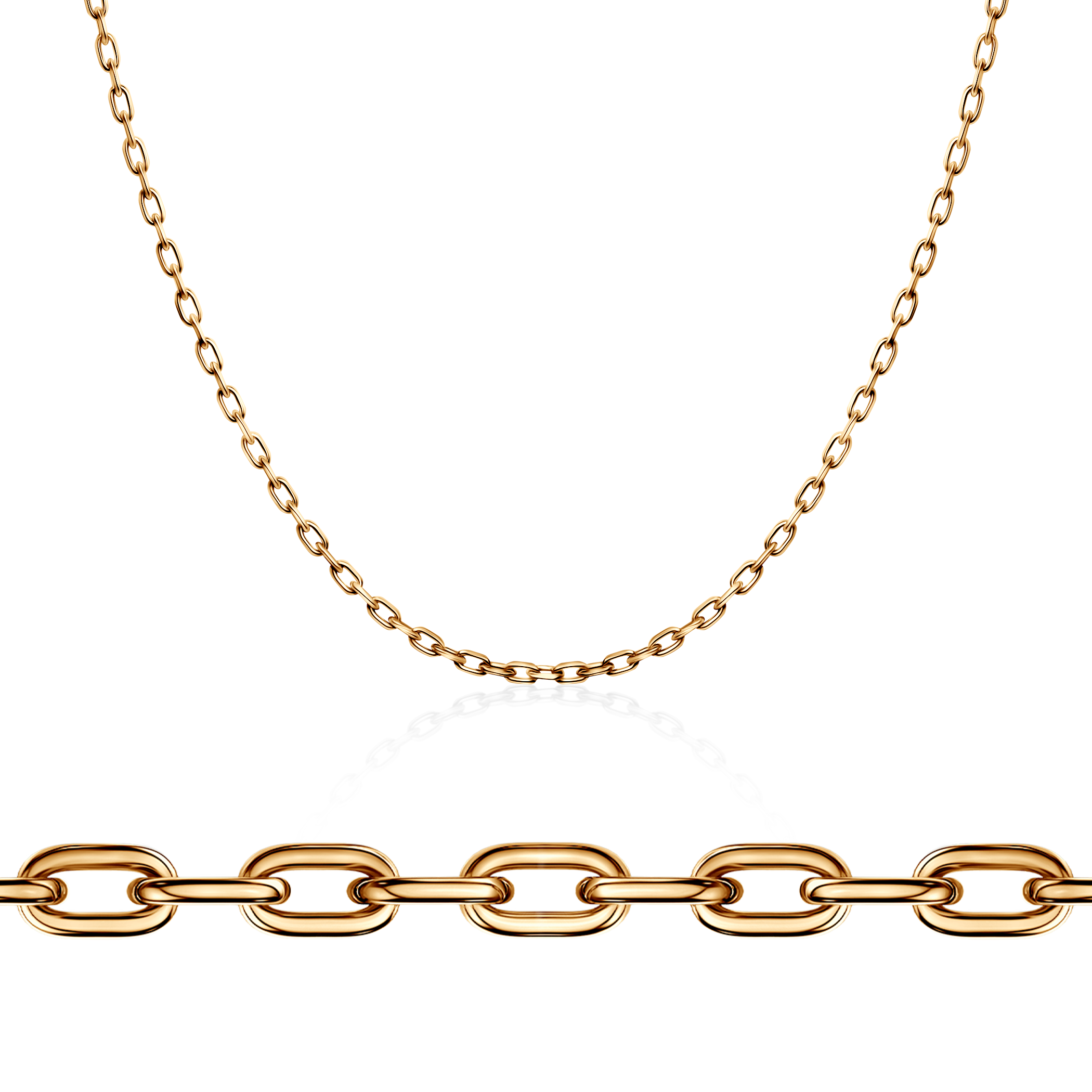 Kette SAVICKI 1,2 mm: Gold 585, Ankerkette