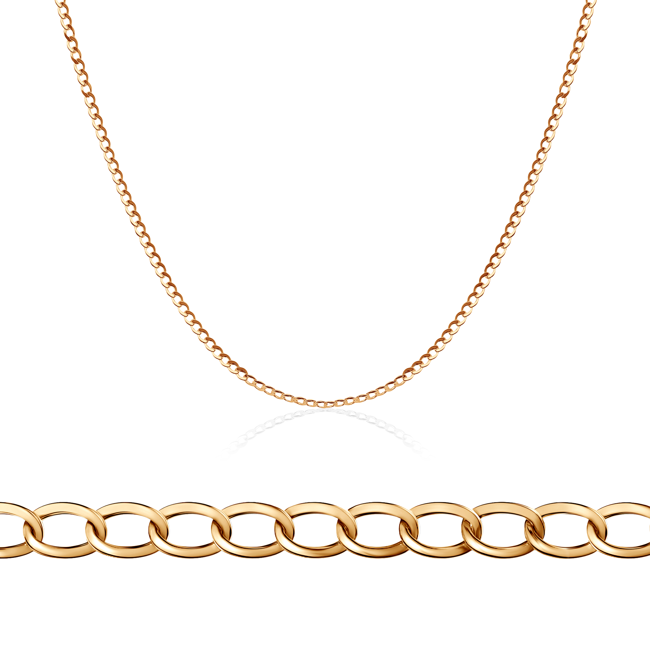 Łańcuszek Savicki 2,55mm: złoty 585, pancerka