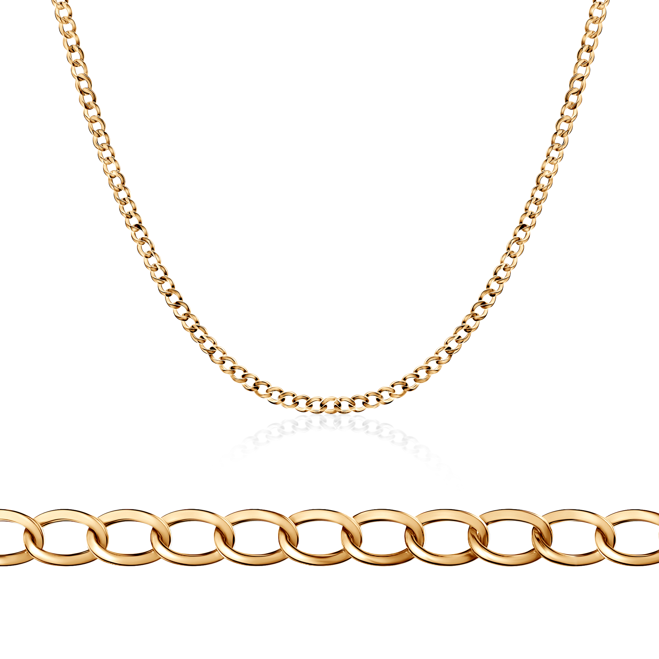 Łańcuszek Savicki 3,80mm: złoty 585, pancerka