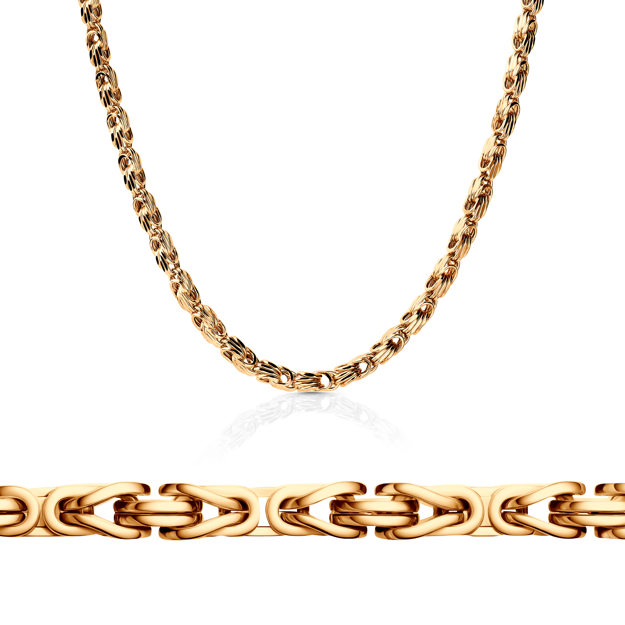 Łańcuszek Savicki 2,75mm: złoty 585, królewski kwadratowy