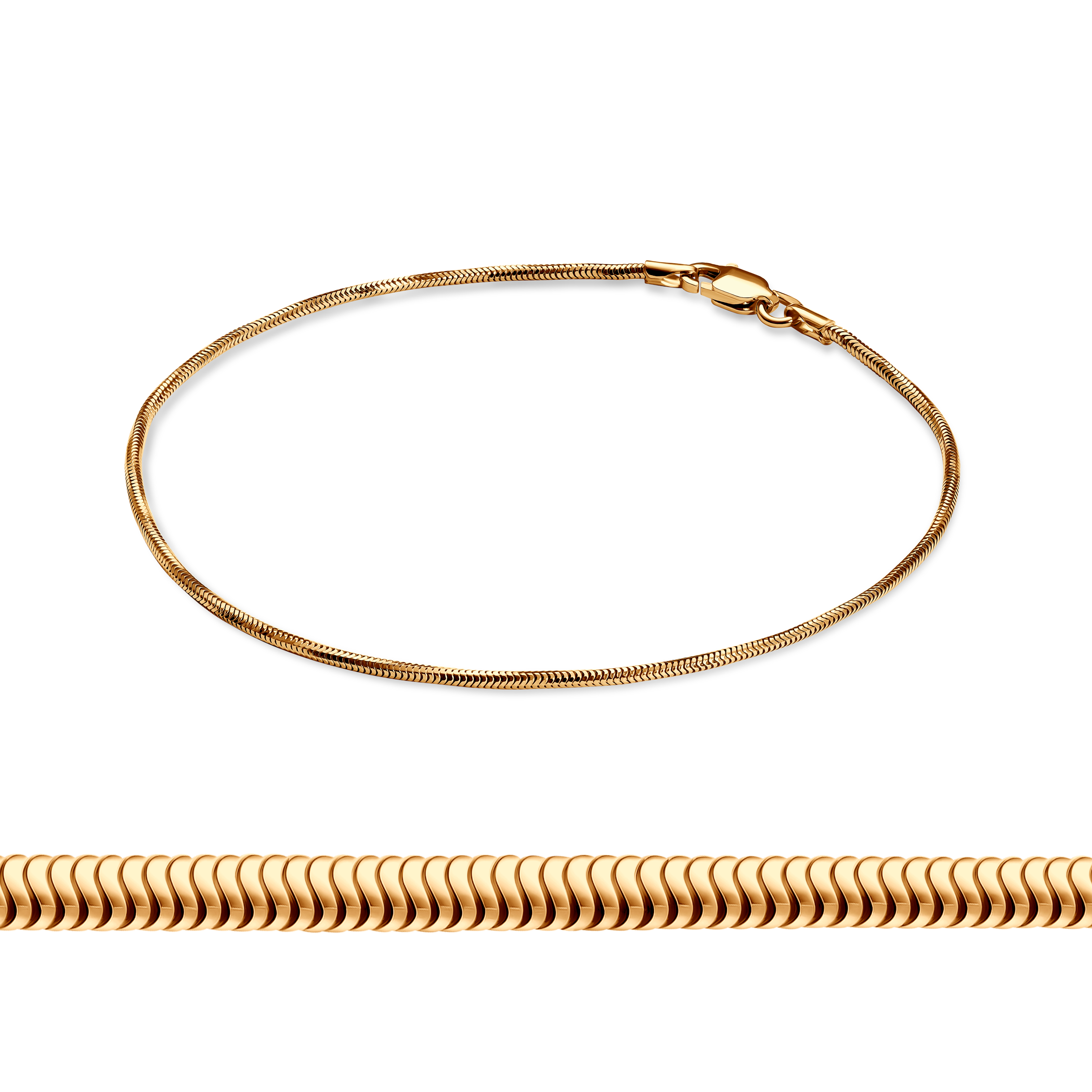 Bransoletka Savicki 1,5mm: złota 585, linka