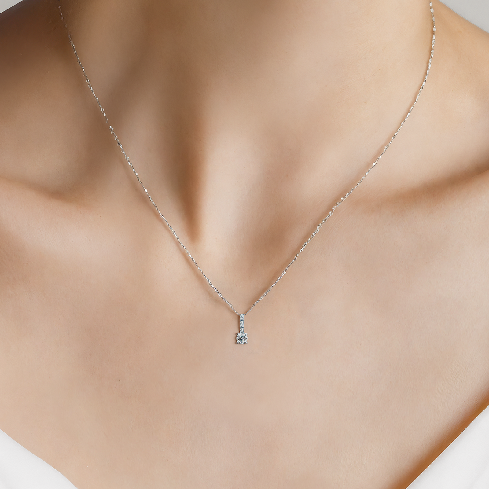 Zawieszka Share Your Love: białe złoto, diament laboratoryjny - 5