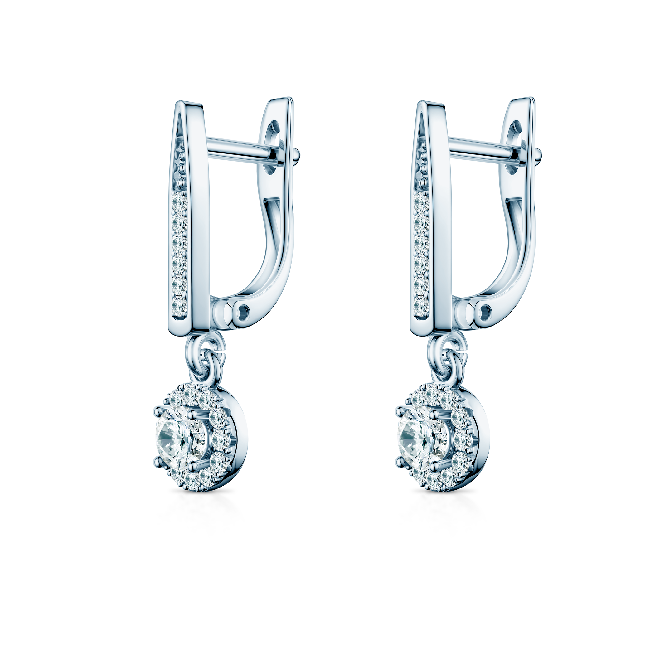 Kolczyki This is Love: białe złoto, diamenty 