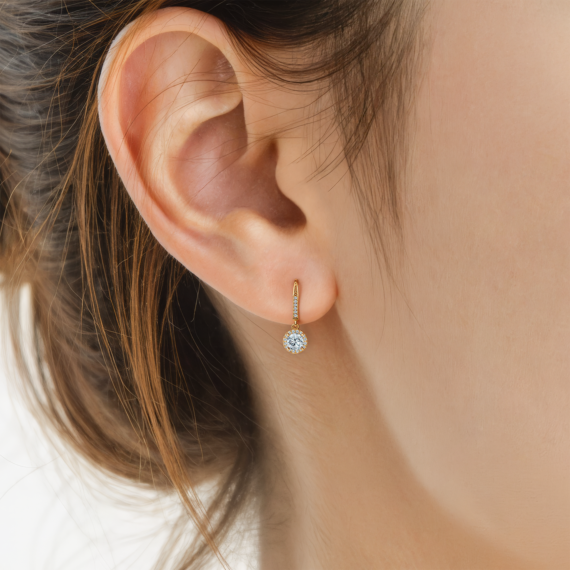 Kolczyki This is Love: złote, diamenty  - 5