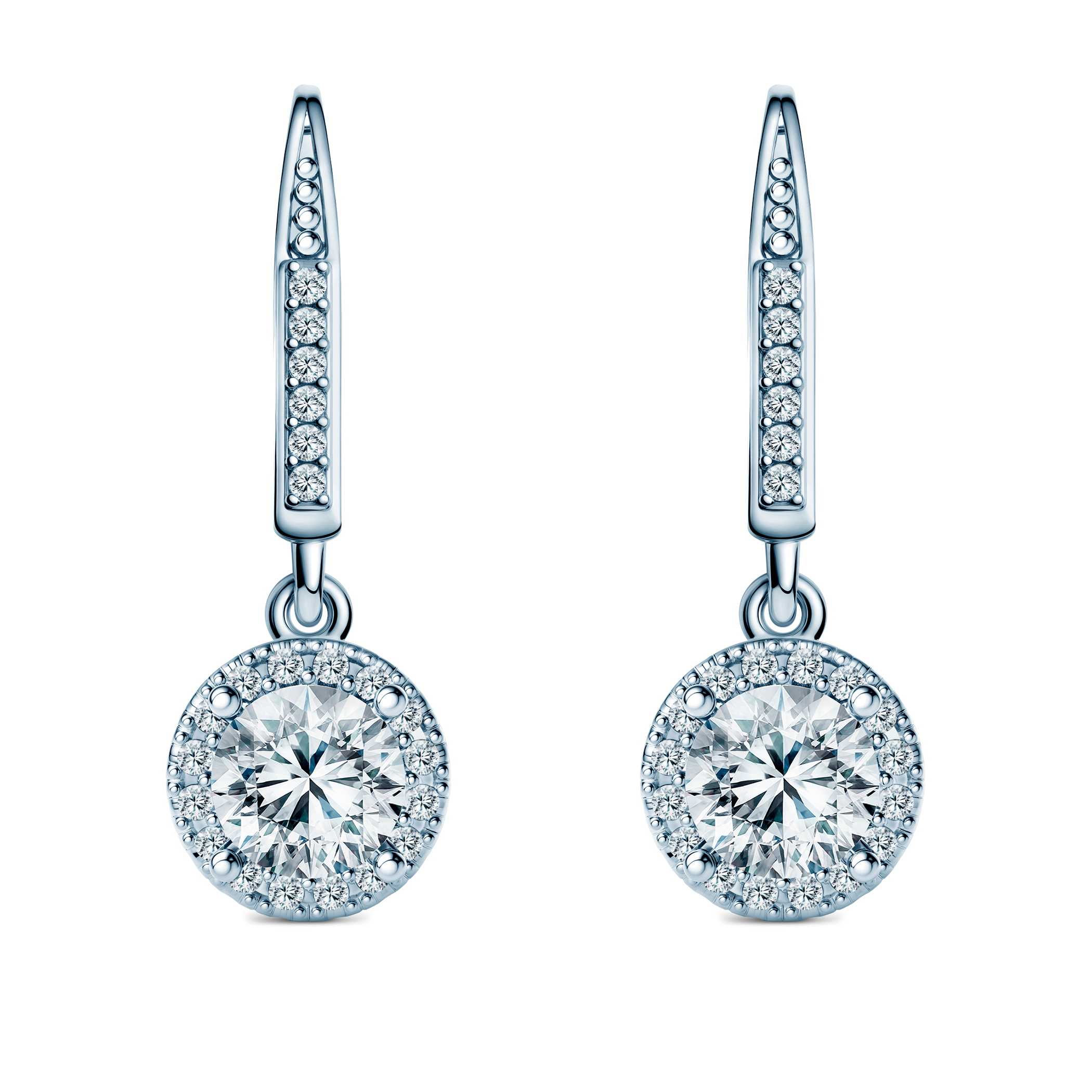 Kolczyki This is Love: białe złoto, diamenty laboratoryjne