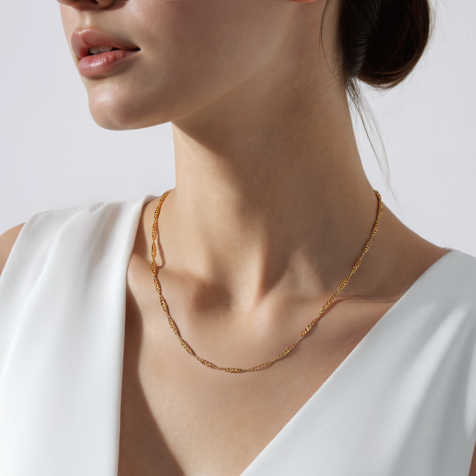 Kette SAVICKI 1,5 mm: Gold 585, Singapurkette - 5