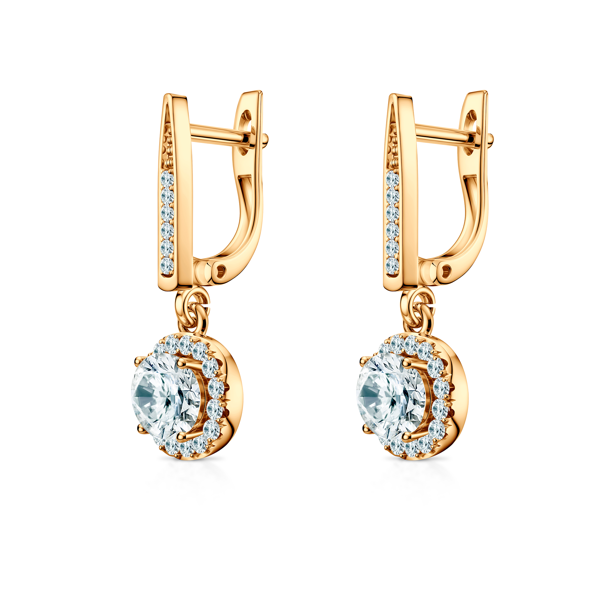 Kolczyki This is Love: złote, diamenty laboratoryjne - 3