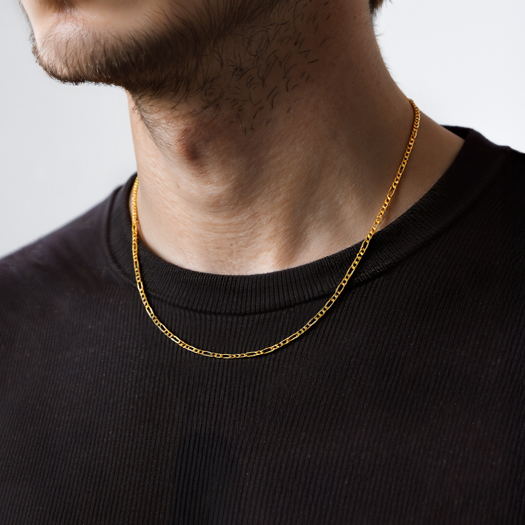 Łańcuszek Savicki 2,4mm: złoty 585, figaro