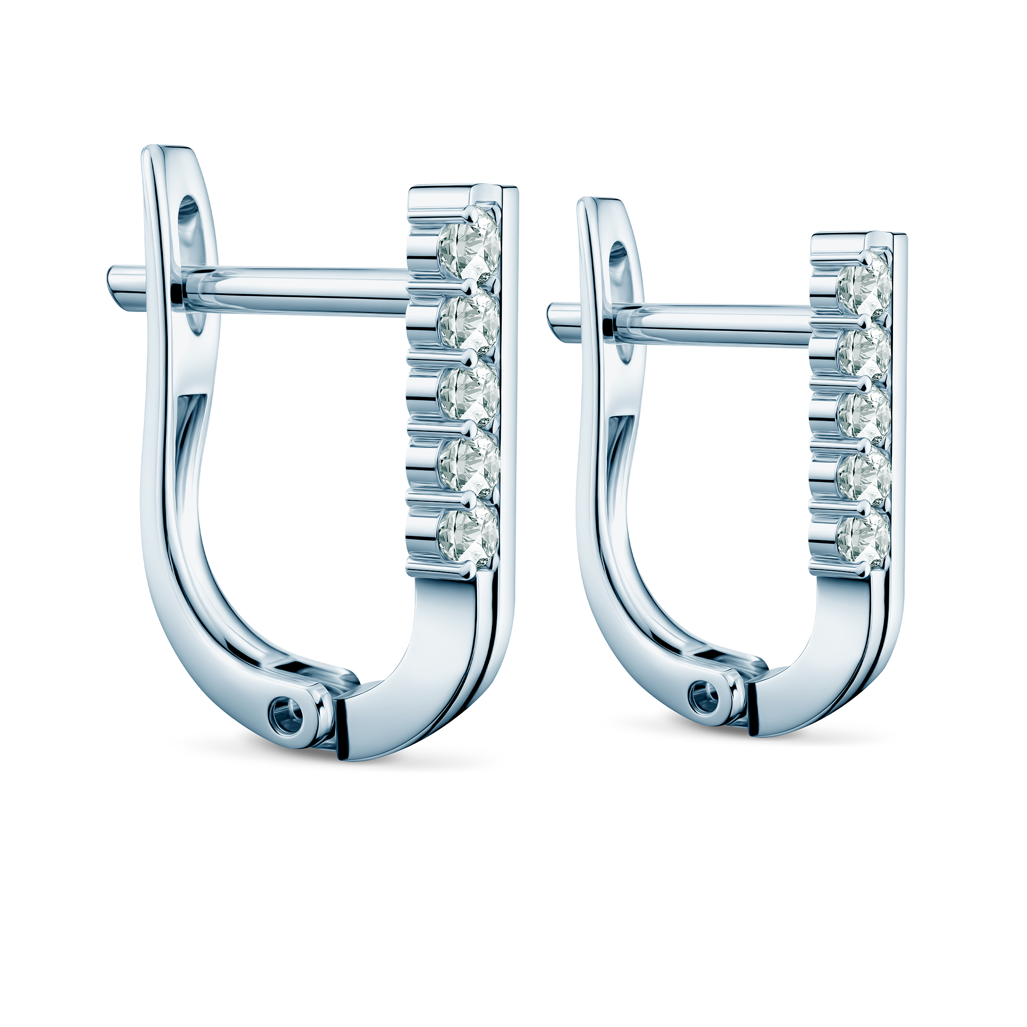 Kolczyki Share Your Love: białe złoto, diamenty  - 3