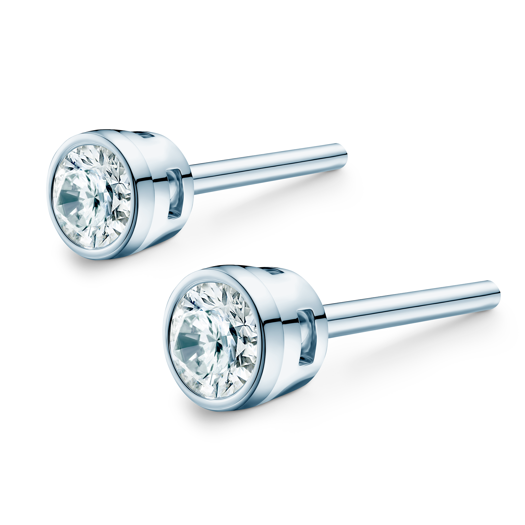 Kolczyki The Journey: białe złoto, diamenty - 3