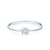 Zásnubní prsten SAVICKI: bílé zlato, diamant