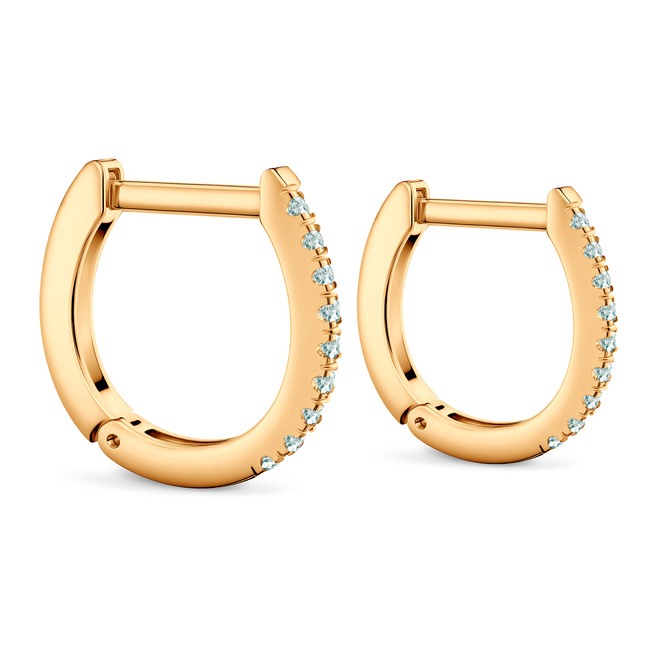 Kolczyki Share Your Love: złote, diamenty  - 3