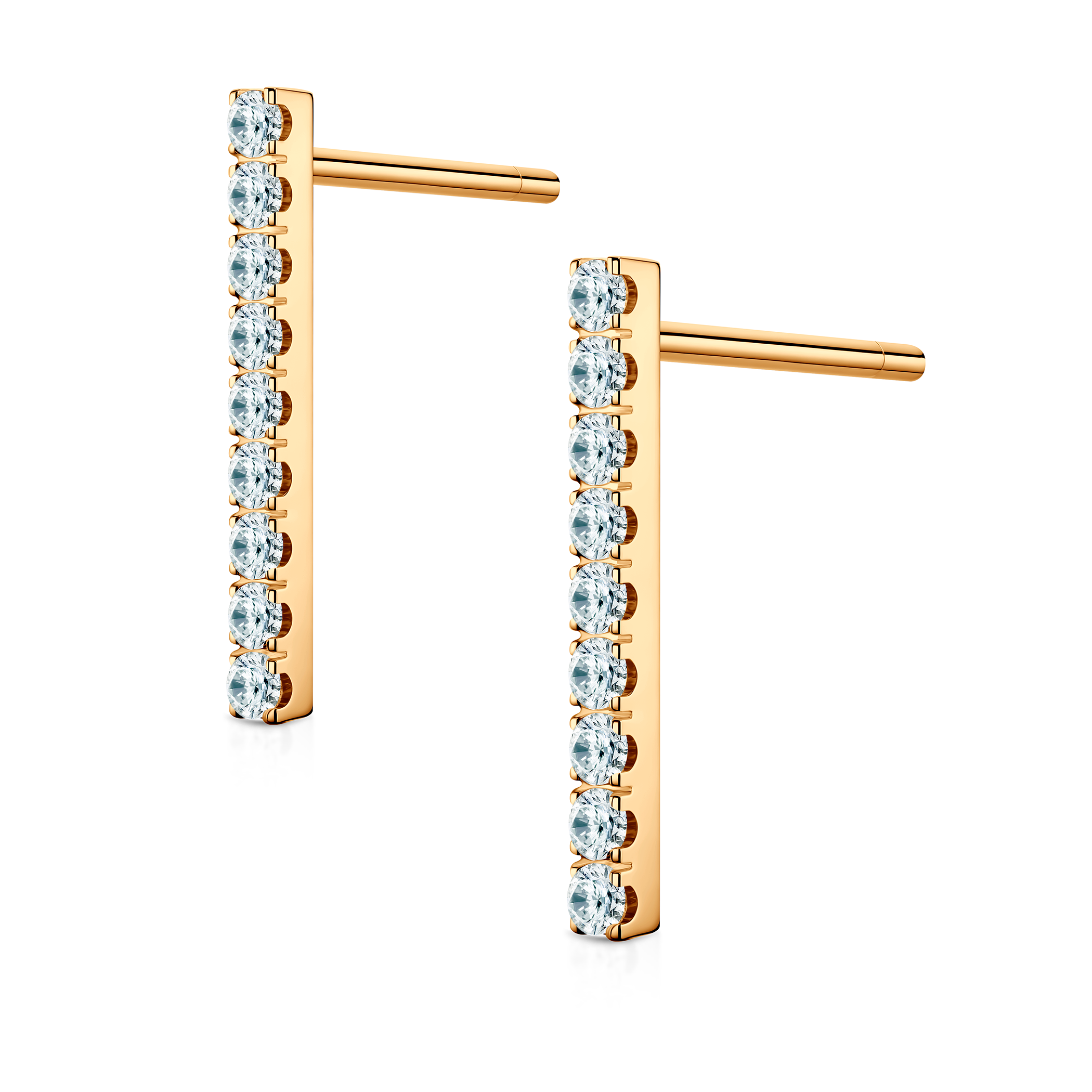 Kolczyki Share Your Love: złote, diamenty laboratoryjne - 3