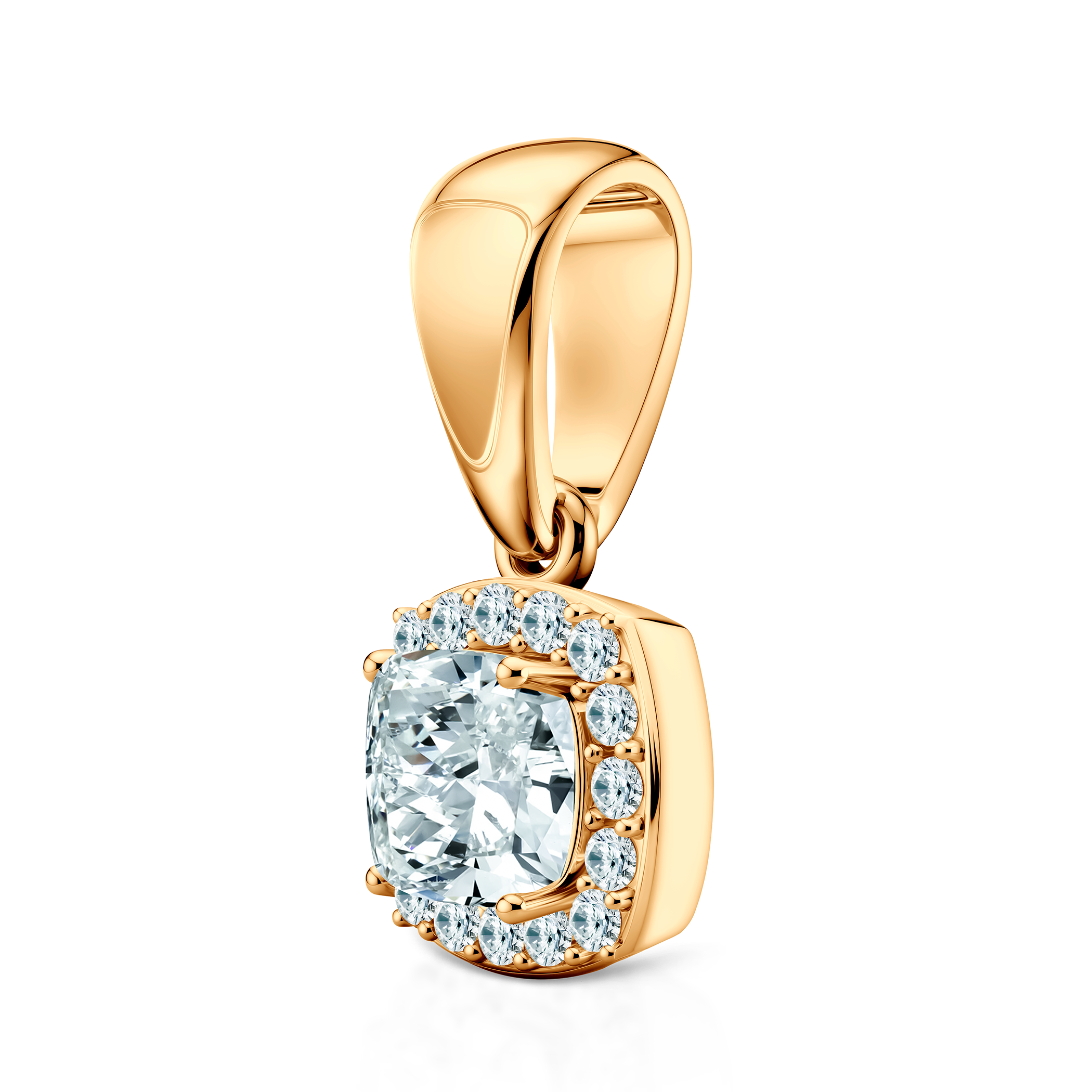 Anhänger This is Love: Gold, Labordiamanten, Kissenschliff - 3