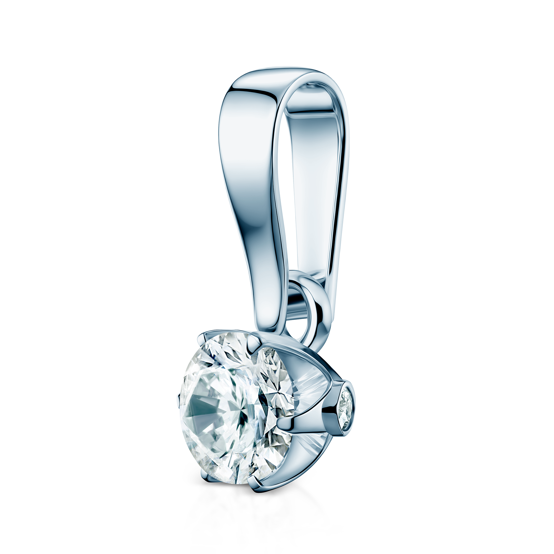 Zawieszka The Journey: białe złoto, diament - 3