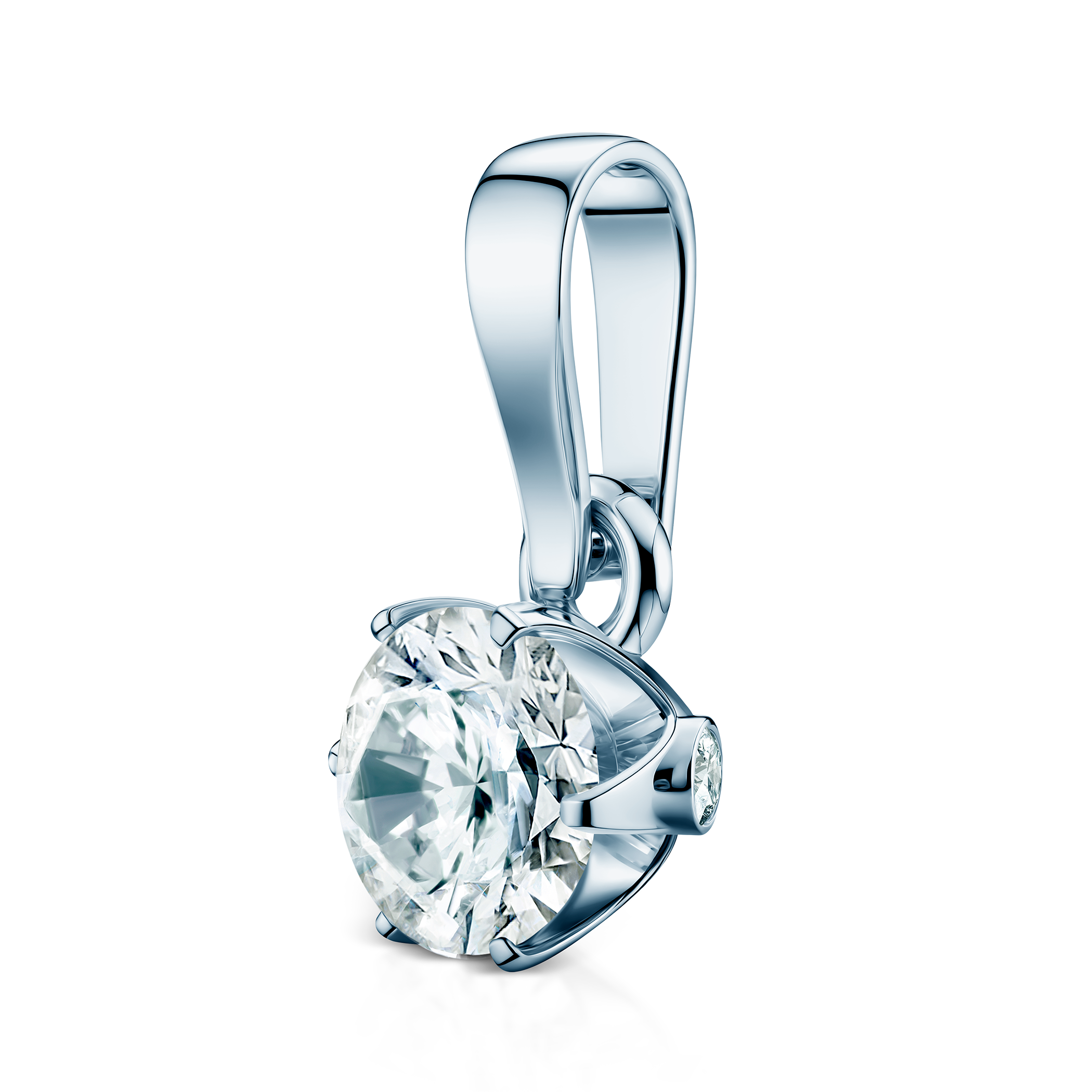 Zawieszka The Journey: białe złoto, diament laboratoryjny - 3