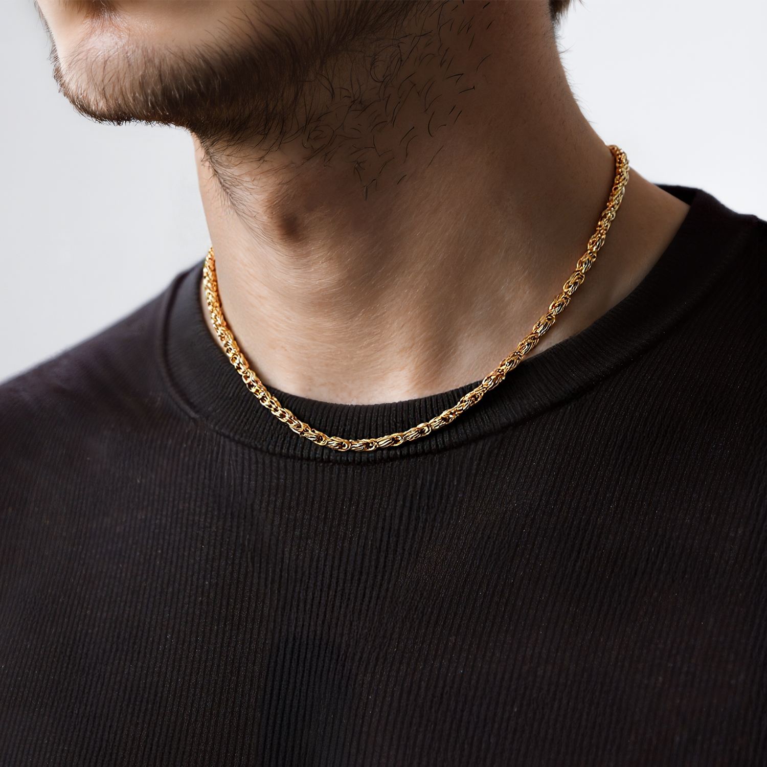 Łańcuszek Savicki 1,75mm: złoty 585, królewski kwadratowy - 6