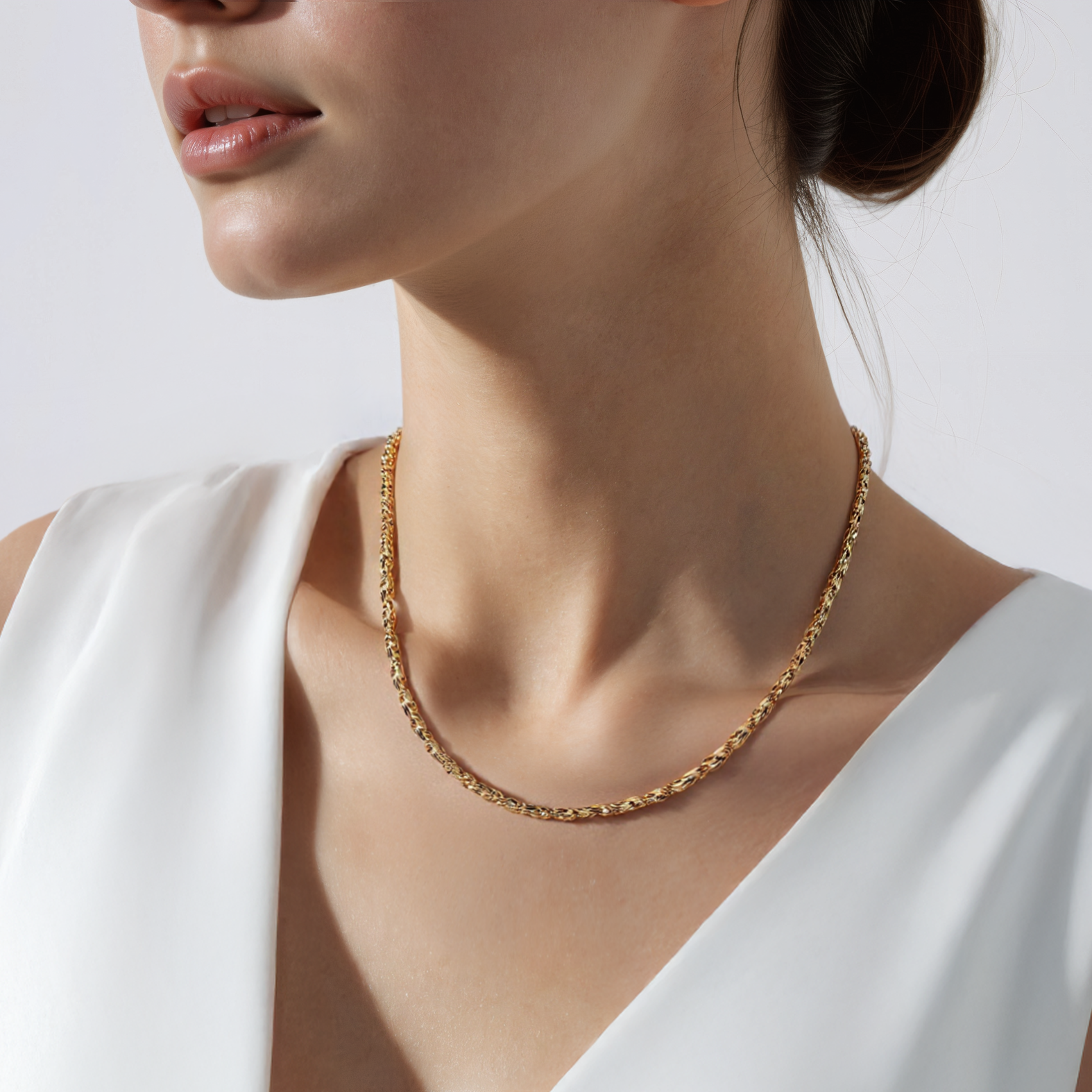 Łańcuszek Savicki 1,75mm: złoty 585, królewski kwadratowy