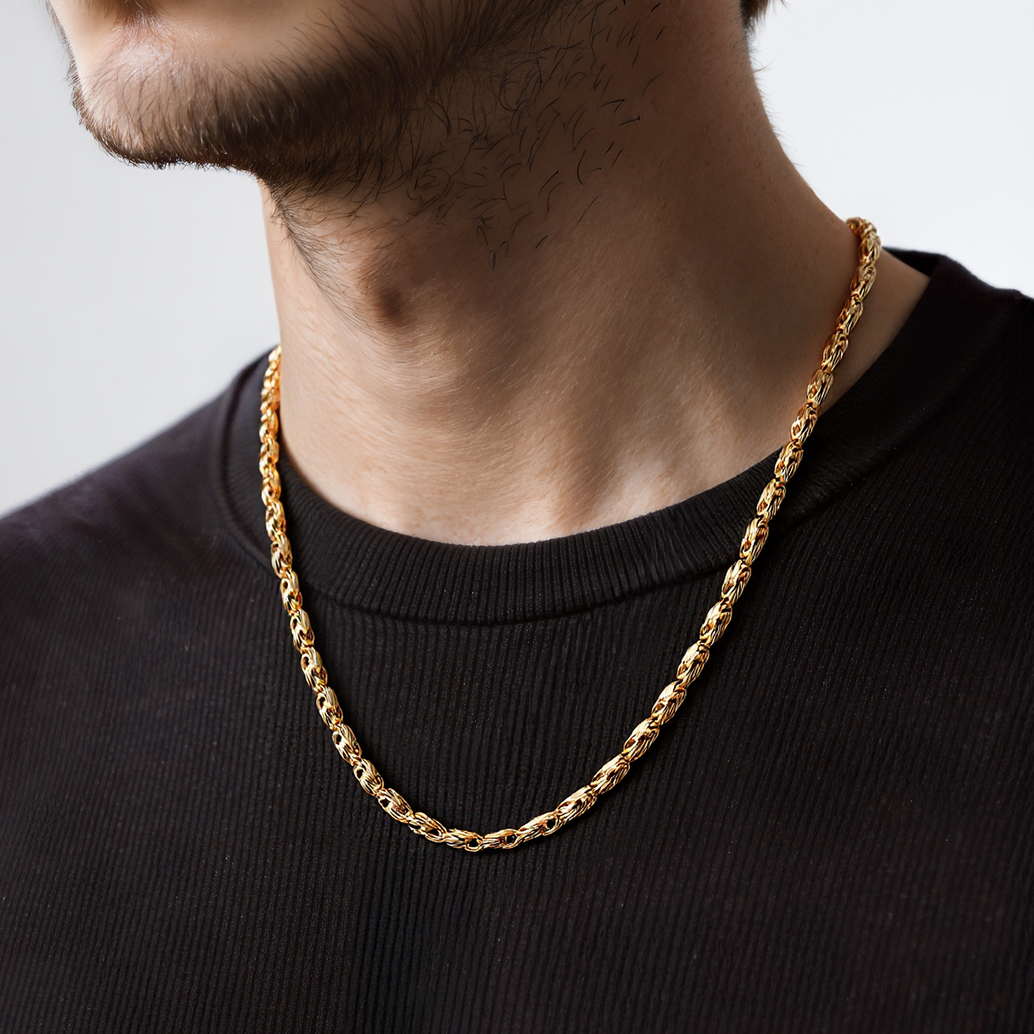 Łańcuszek Savicki 2,75mm: złoty 585, królewski kwadratowy - 6