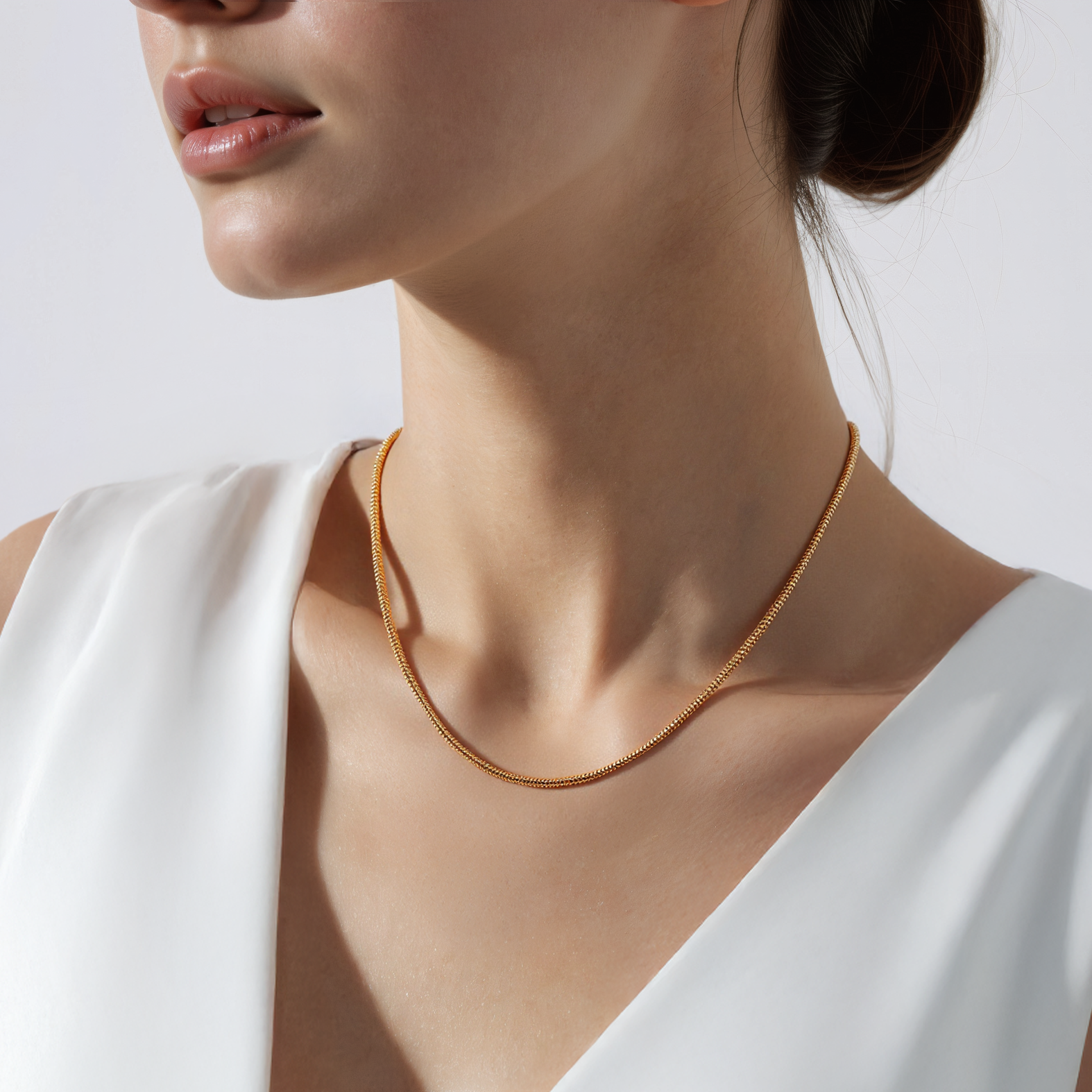 Łańcuszek Savicki 1,4mm: złoty 585, linka - 4