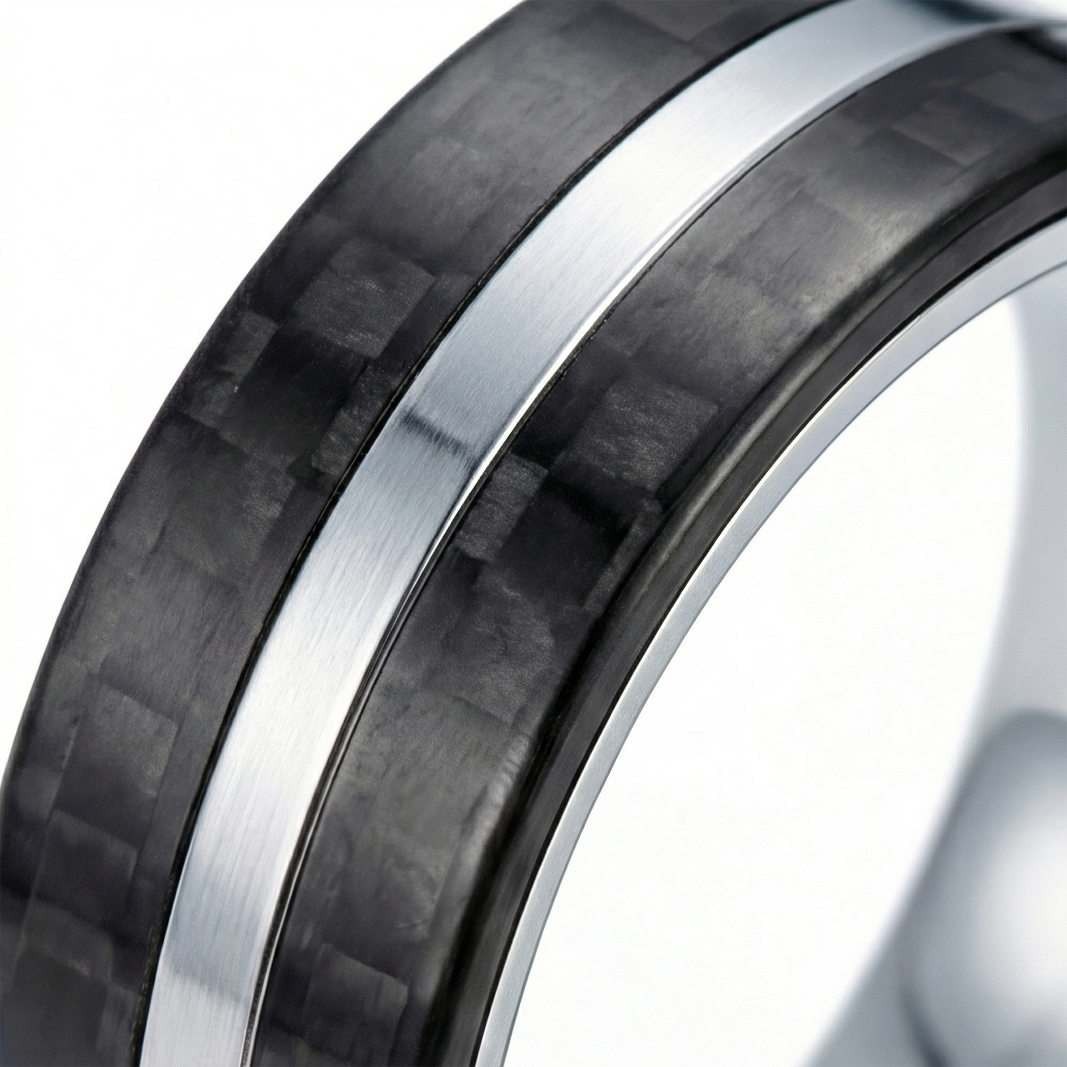 Obrączki ślubne: carbon, tytan, płaskie, 5 i 6 mm