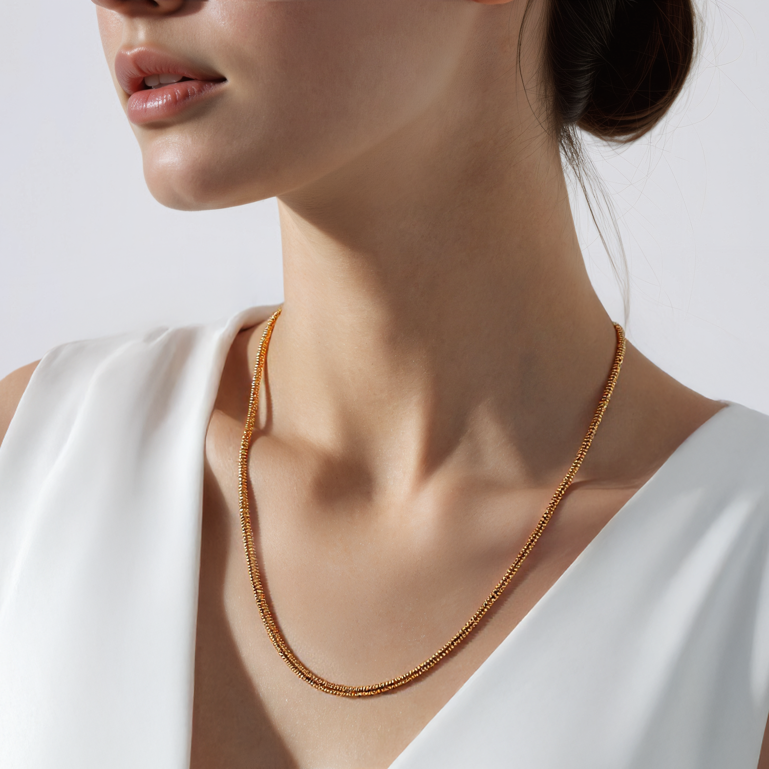 Łańcuszek Savicki 1,35mm: złoty 585, linka - 4