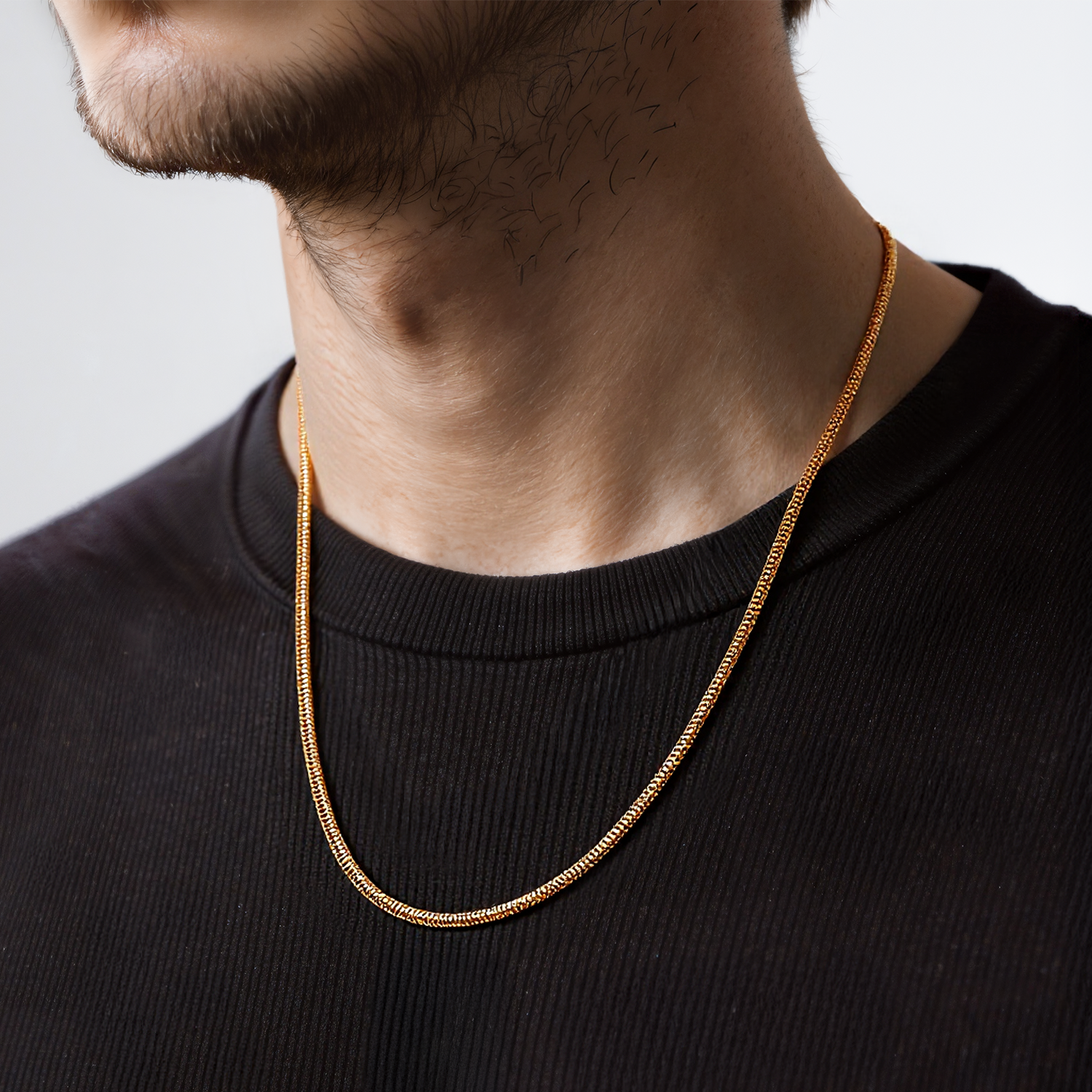 Łańcuszek Savicki 1,35mm: złoty 585, linka - 5