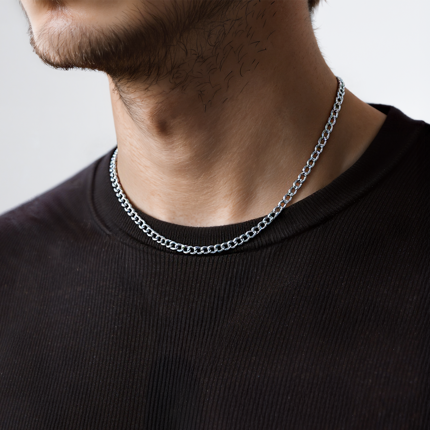 Łańcuszek Savicki 3,6mm: białe złoto 585, pancerka - 6