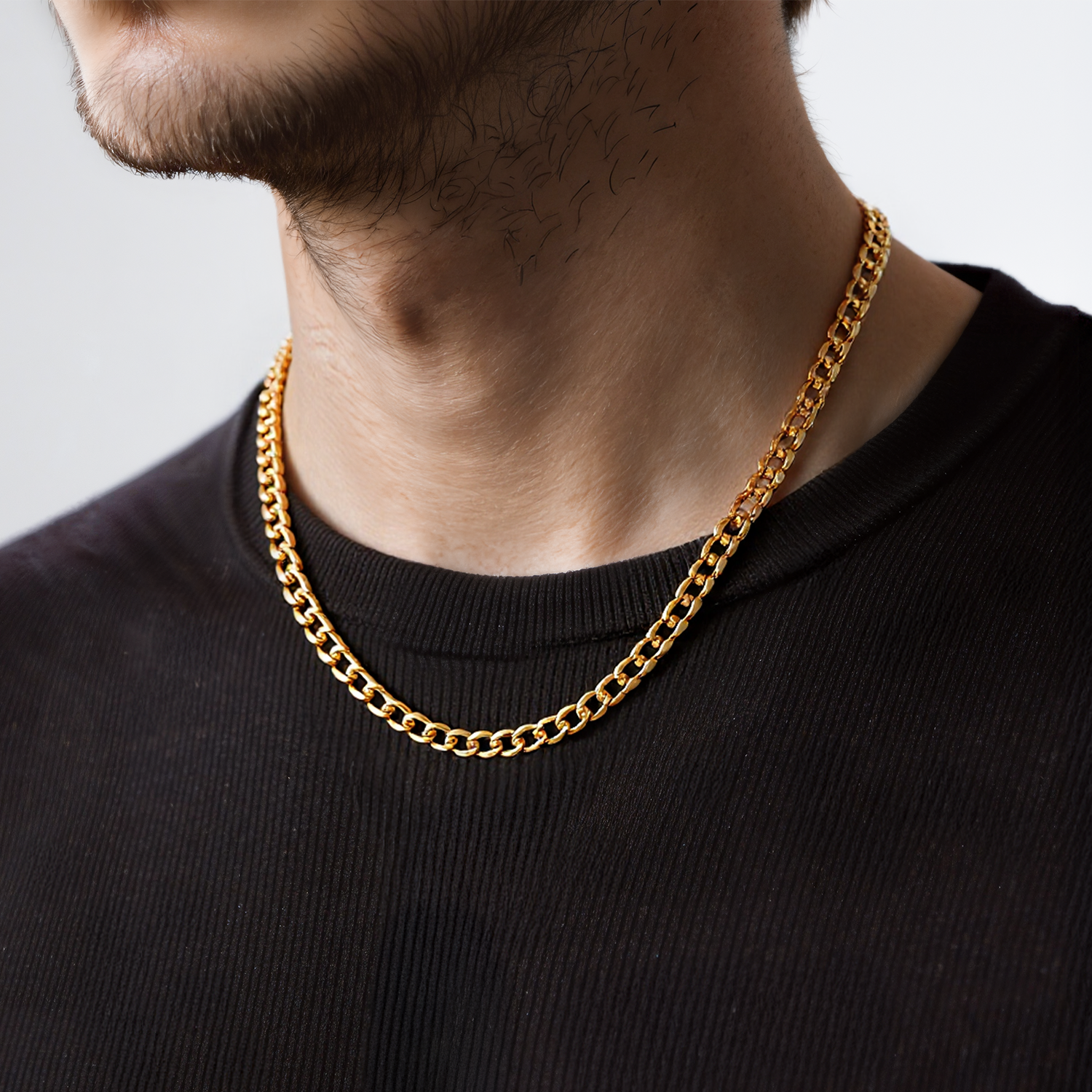 Kette Savicki 3,80 mm: Gold 585, Panzerkette - 5