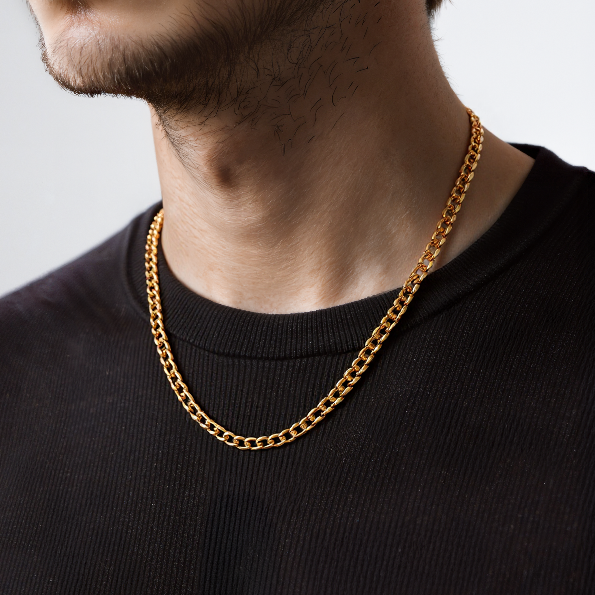 Kette Savicki 4,00 mm: Gold 585, Panzerkette - 6
