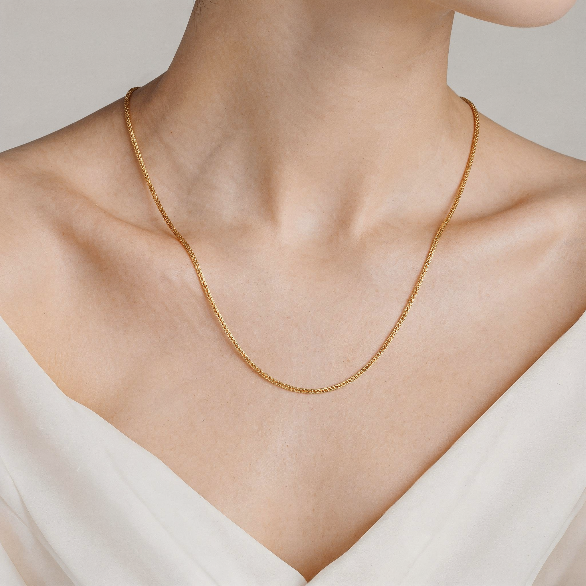 Kette Savicki: zweifarbiges Gold - 5