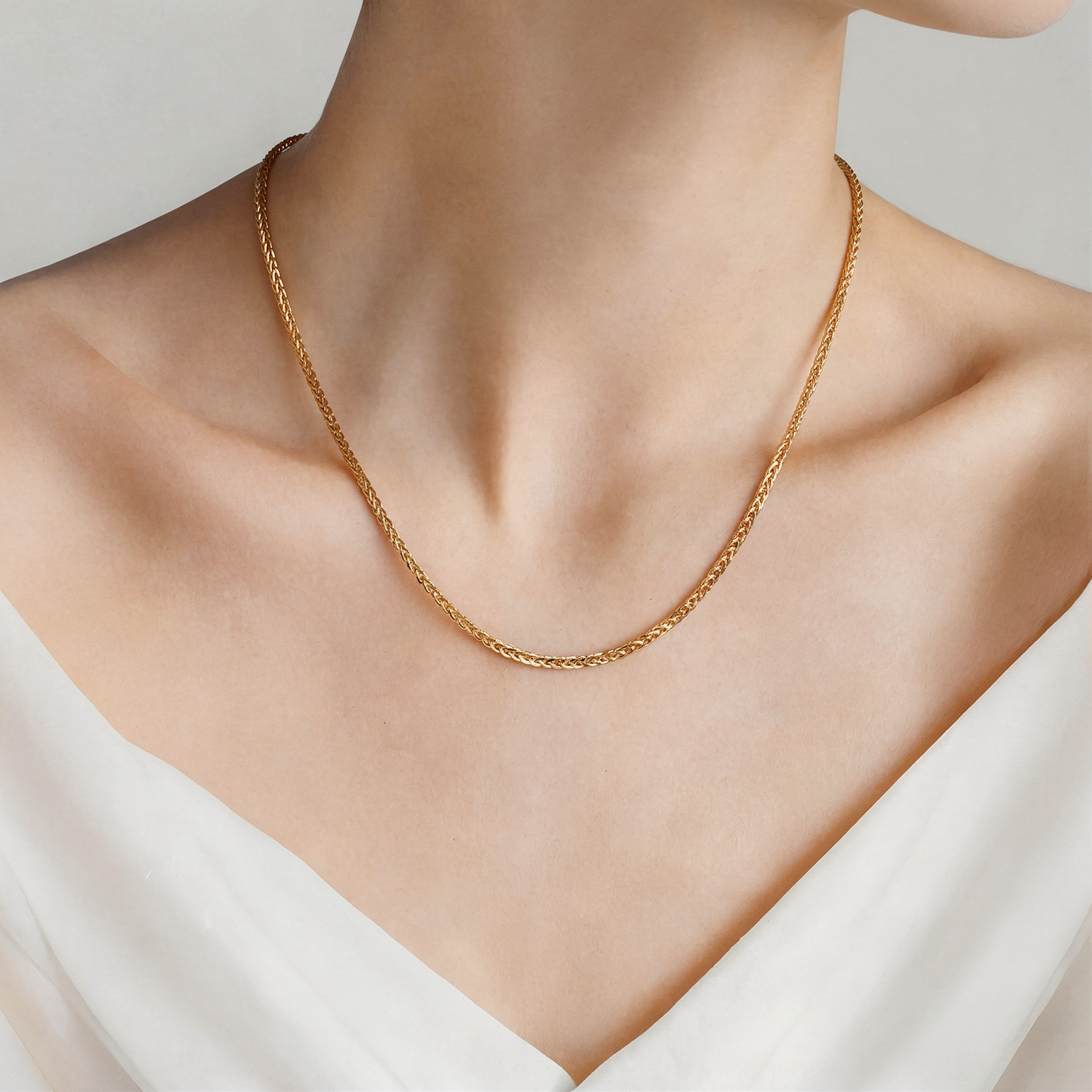 Łańcuszek Savicki 1,3mm: złoty 585, lisi ogon - 4