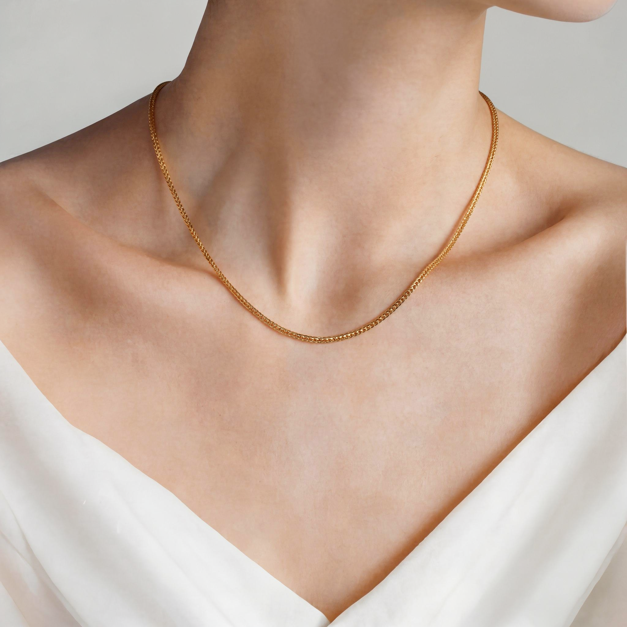 Kette Savicki: zweifarbiges Gold - 5