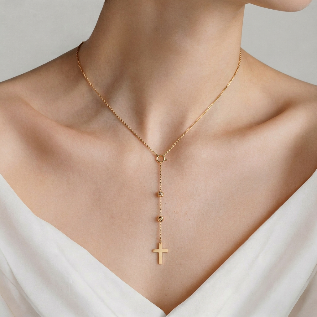 Kette Savicki Kreuz: Gold