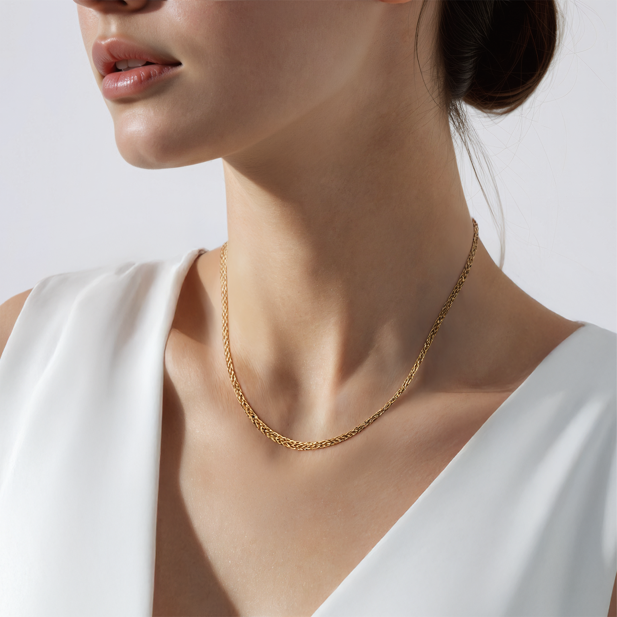 Kette Savicki: zweifarbiges Gold - 5