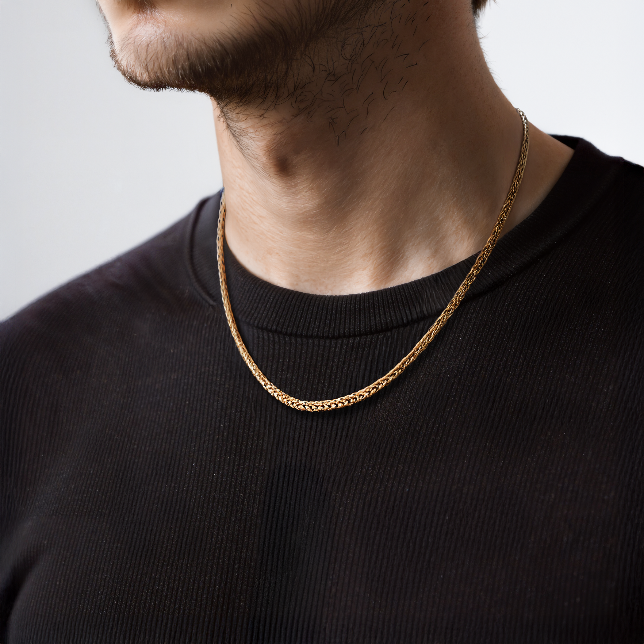 Kette Savicki: zweifarbiges Gold - 6